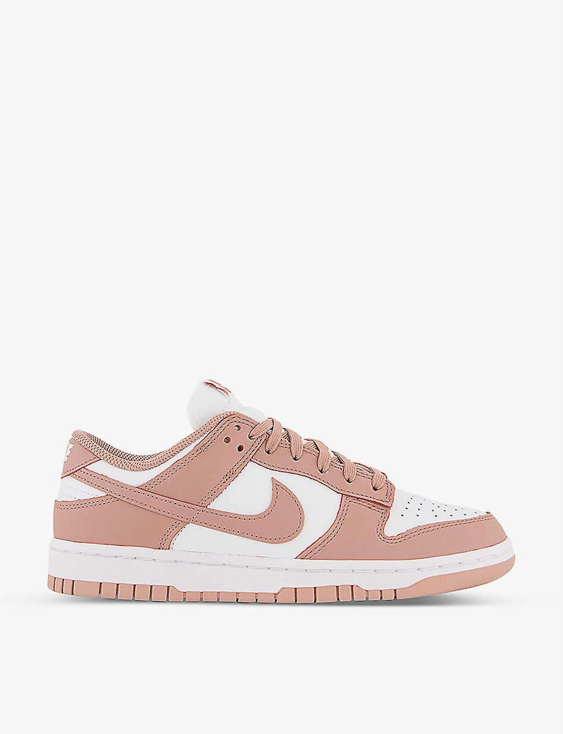 Dunk Low perforated leather low-top trainers