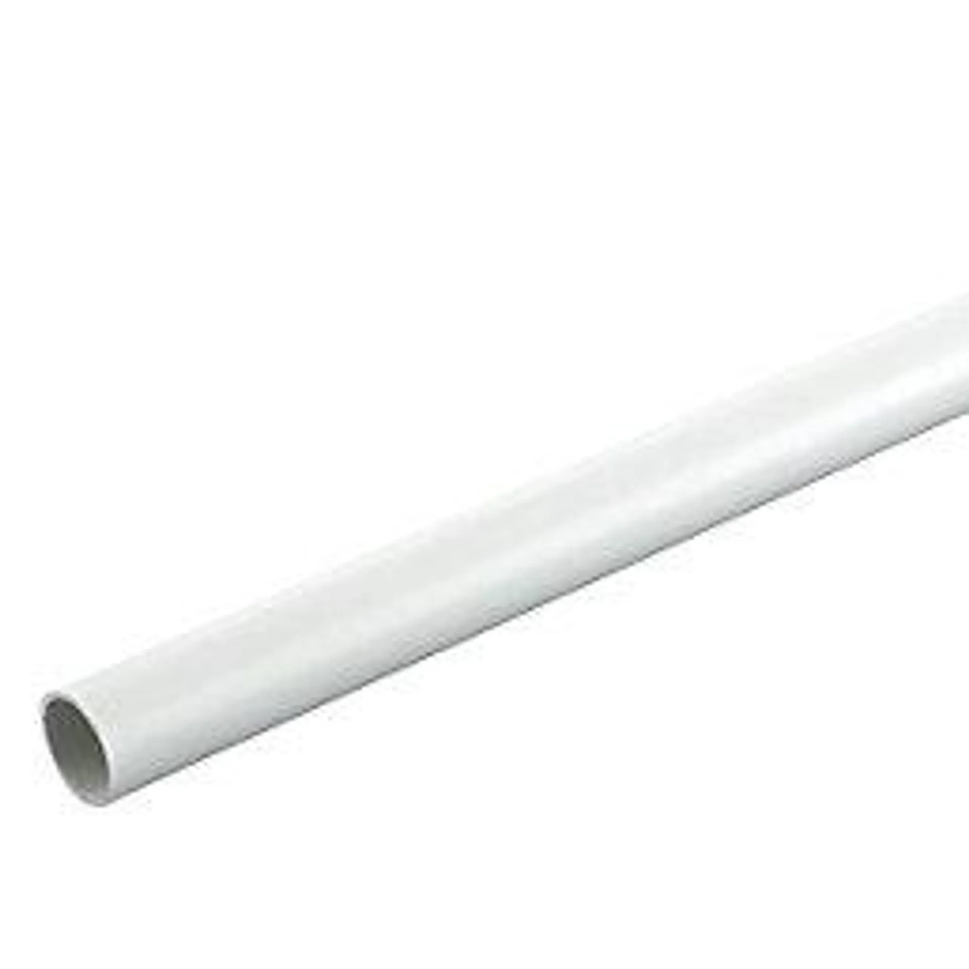 Deta TTE Round uPVC White Conduit 20mm x 3m