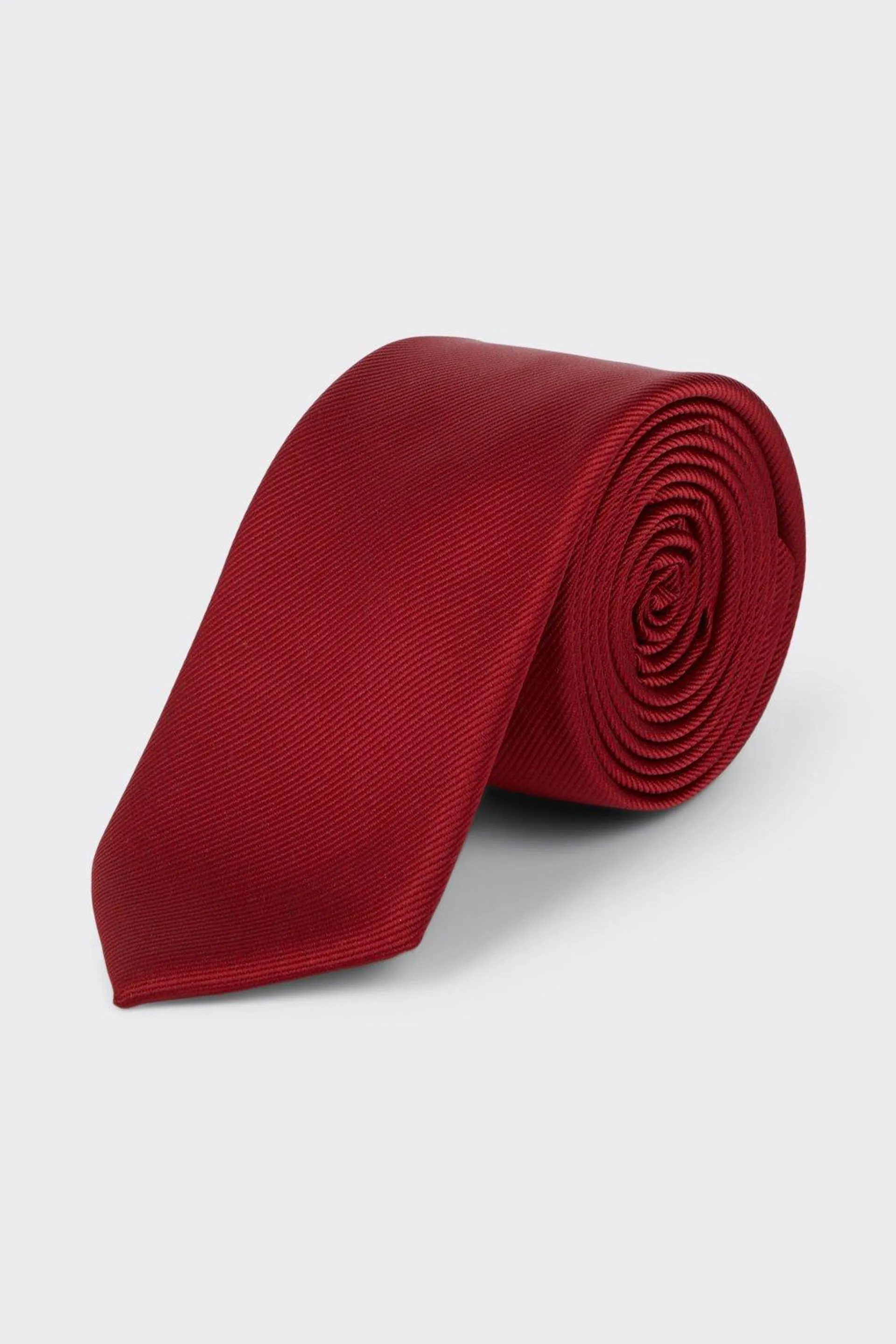 Slim Dark Red Tie