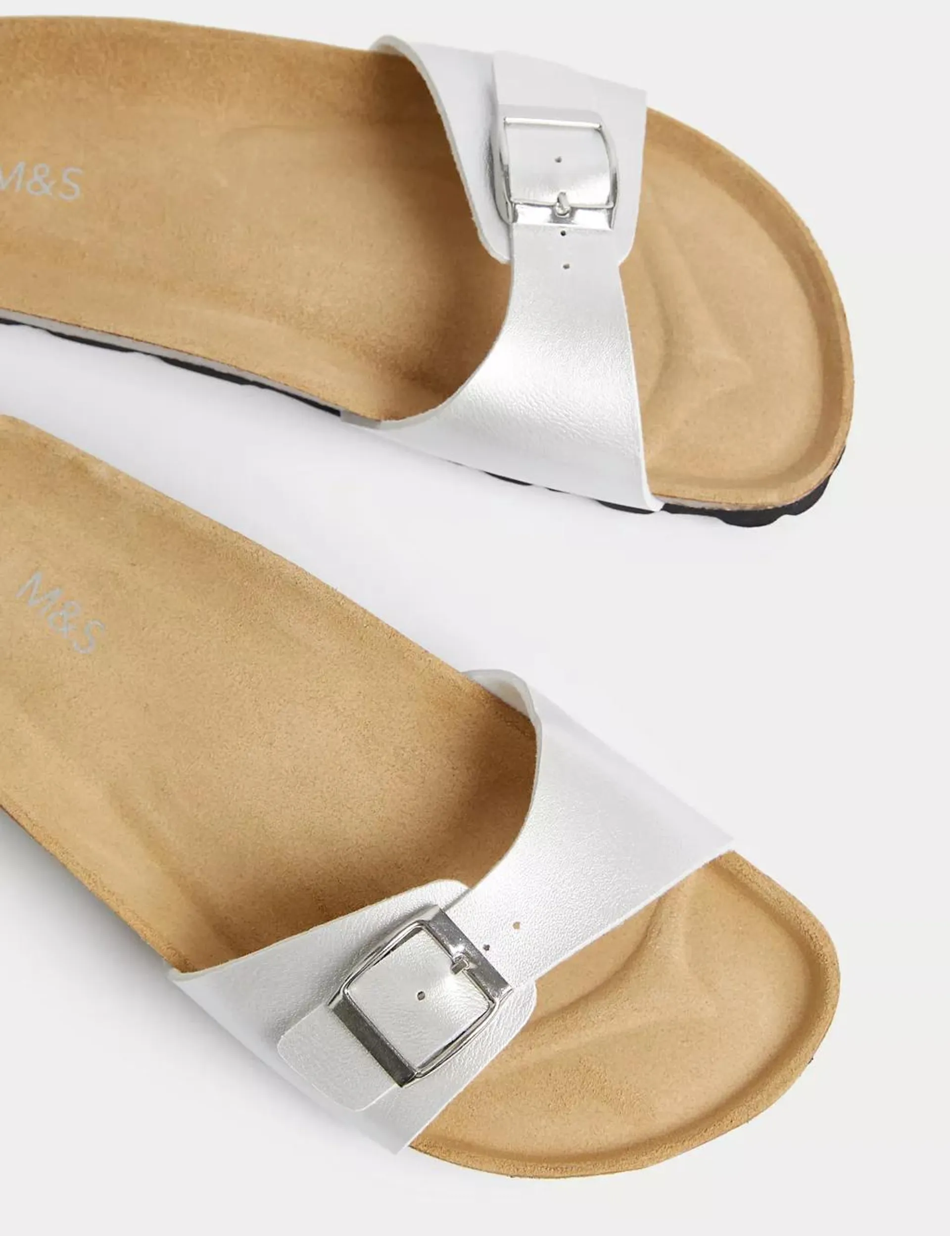 Buckle Footbed Sandals