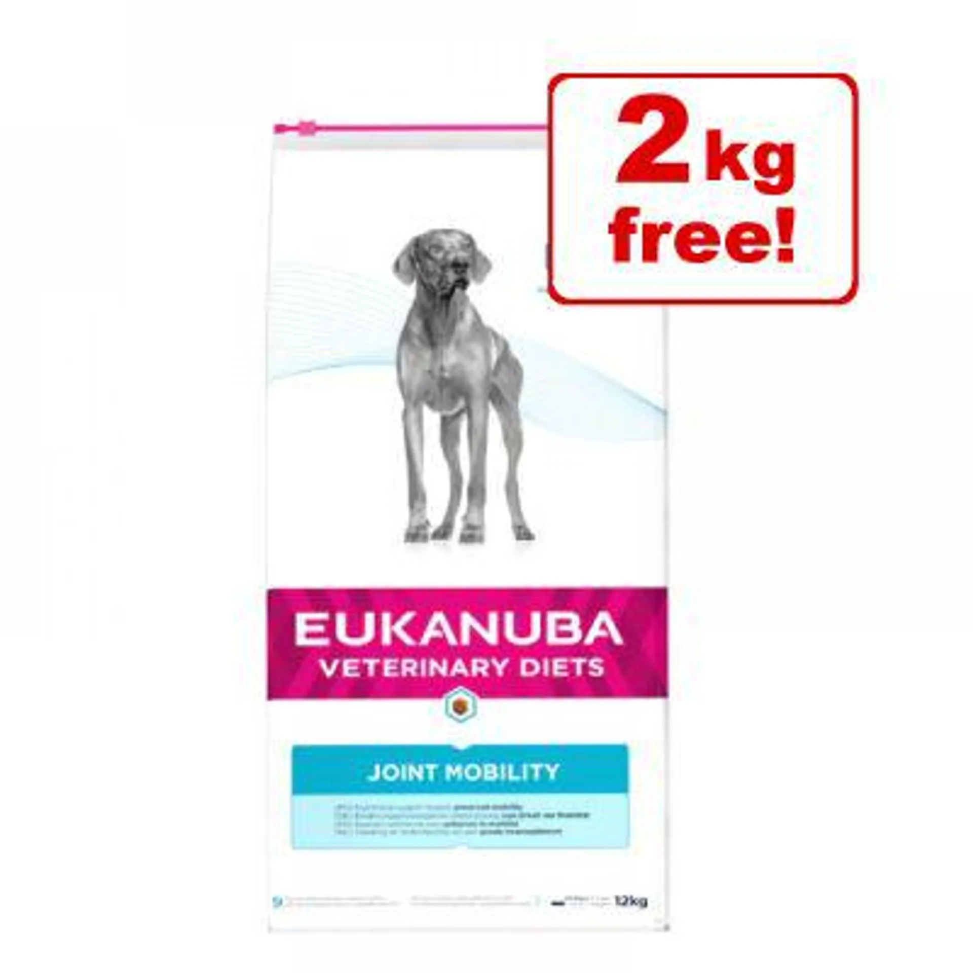 12kg Eukanuba Veterinary Diet Adult Dry Dog Food - 10kg + 2kg Free!*