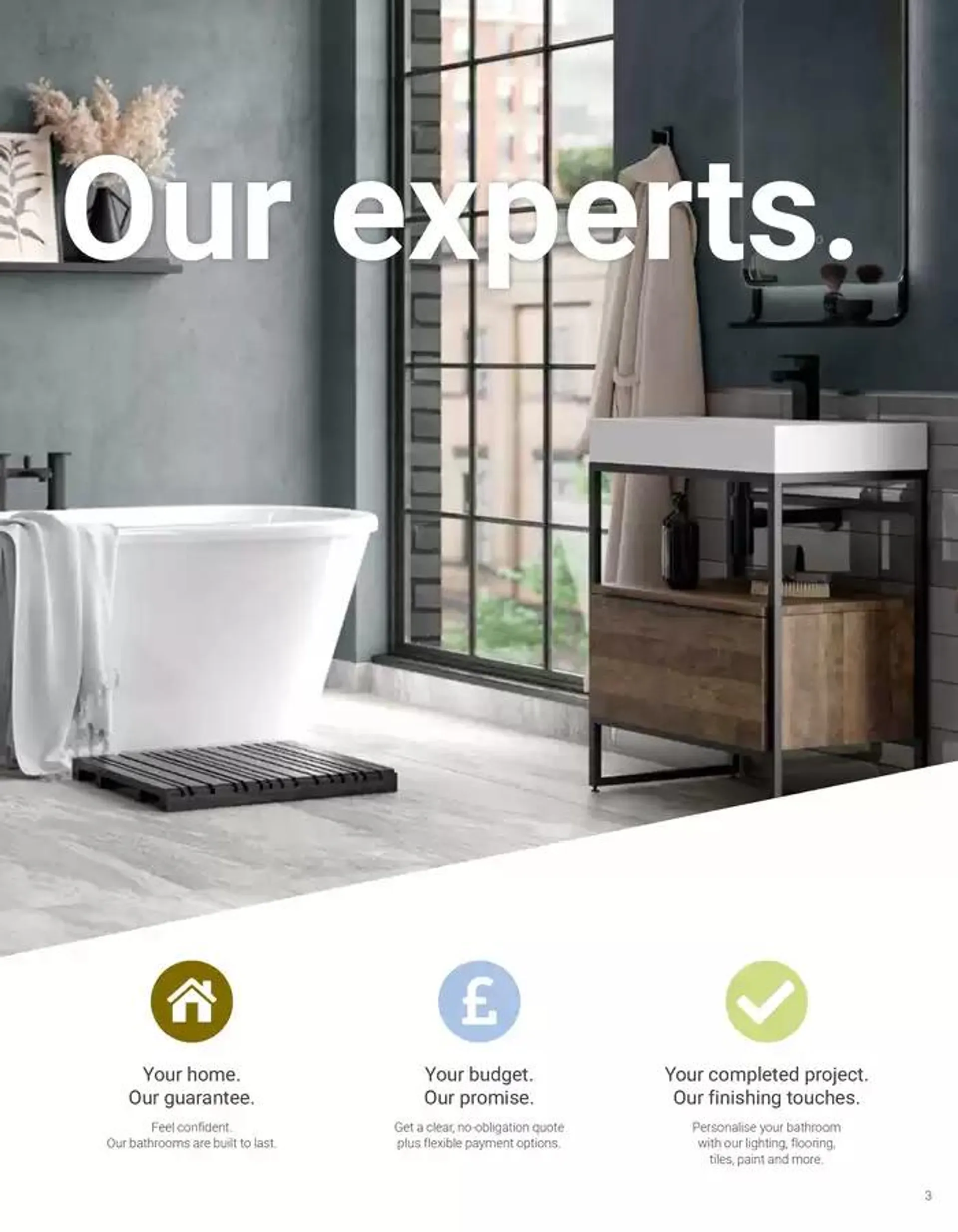 Wickes Bespoke Bathrooms brochure from 5 November to 31 December 2024 - Catalogue Page 3