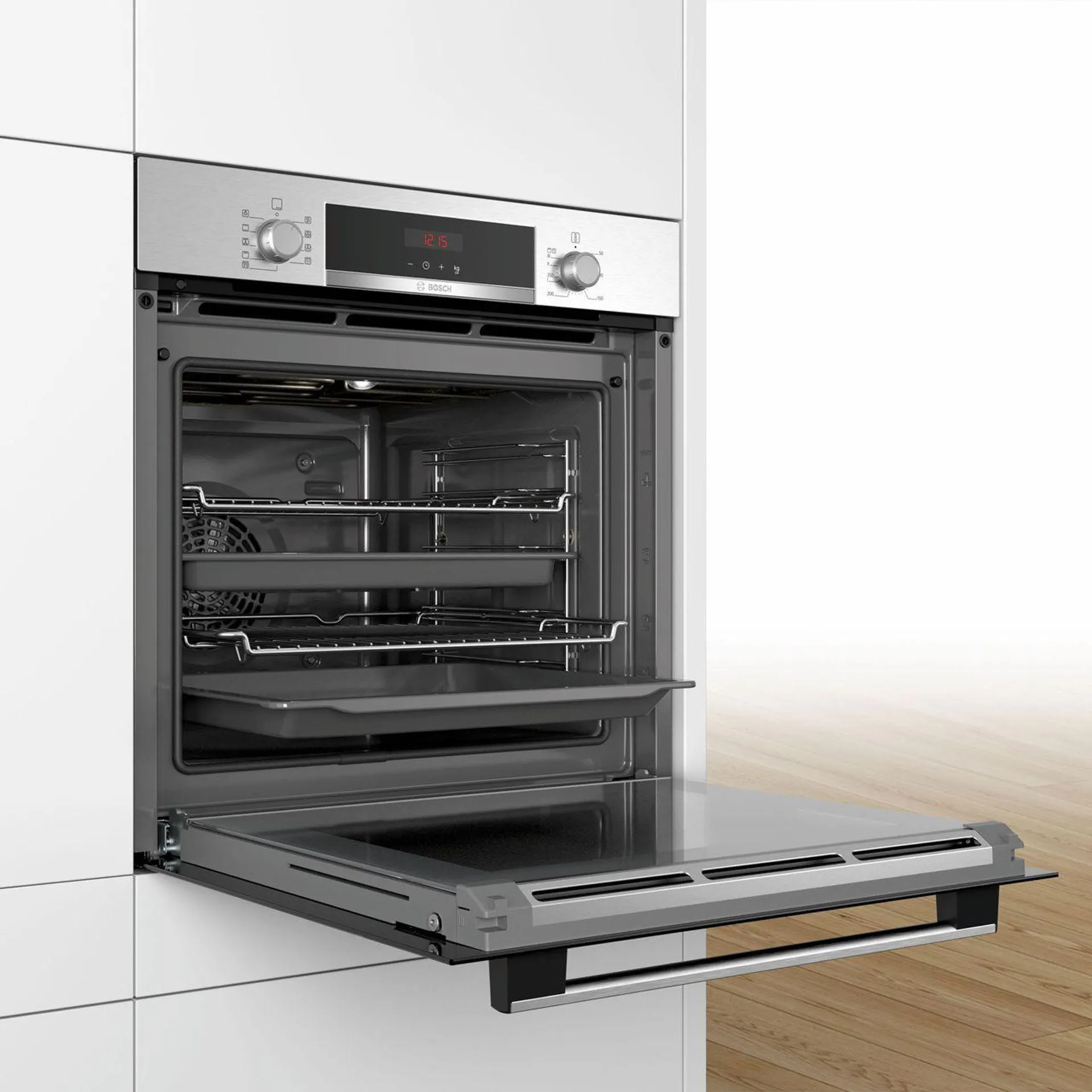 Bosch Series 4 HBS573BS0B Built In Electric Single Oven - Stainless Steel - A Rated