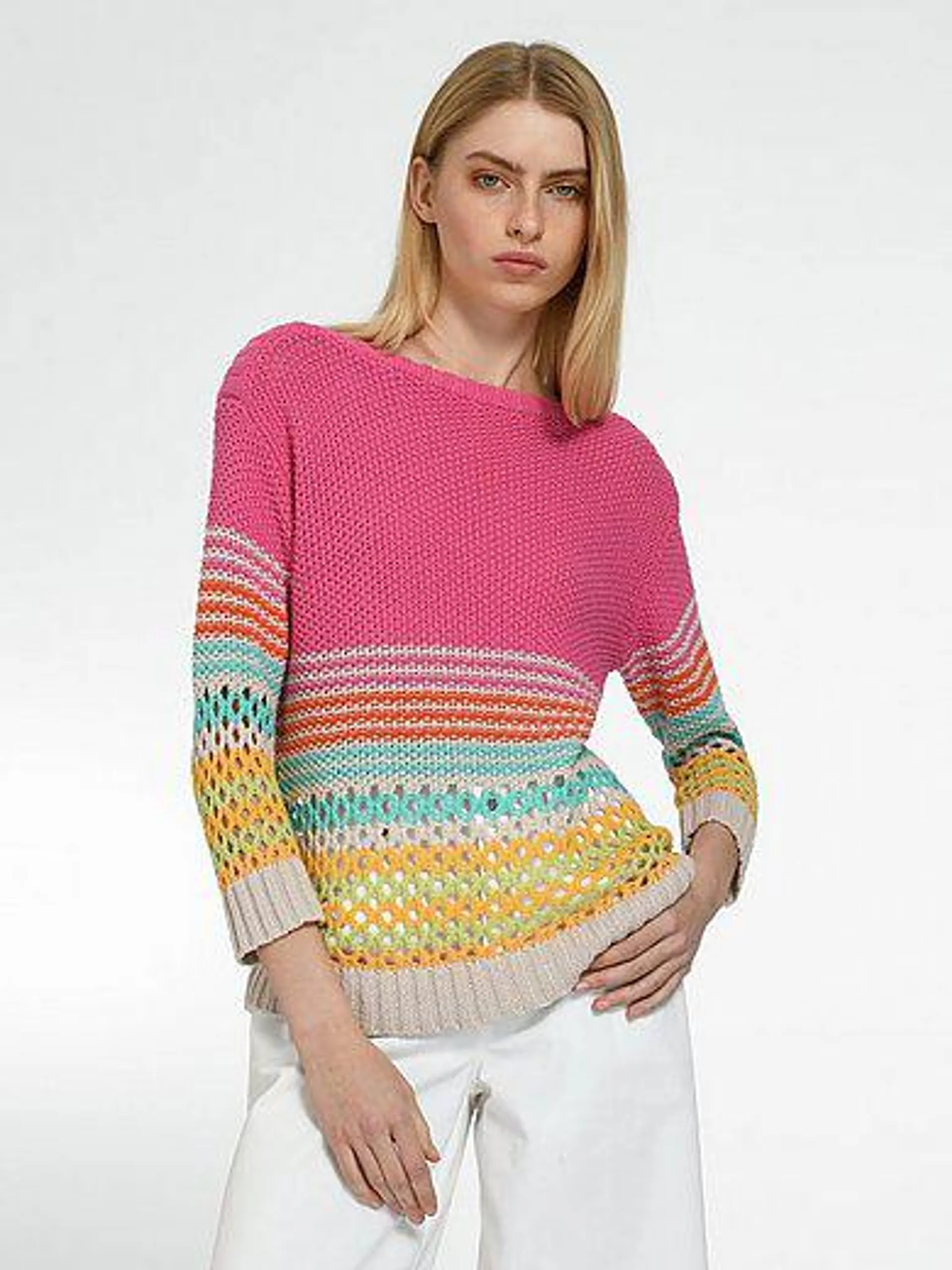 Jumper with 3/4-length sleeves
