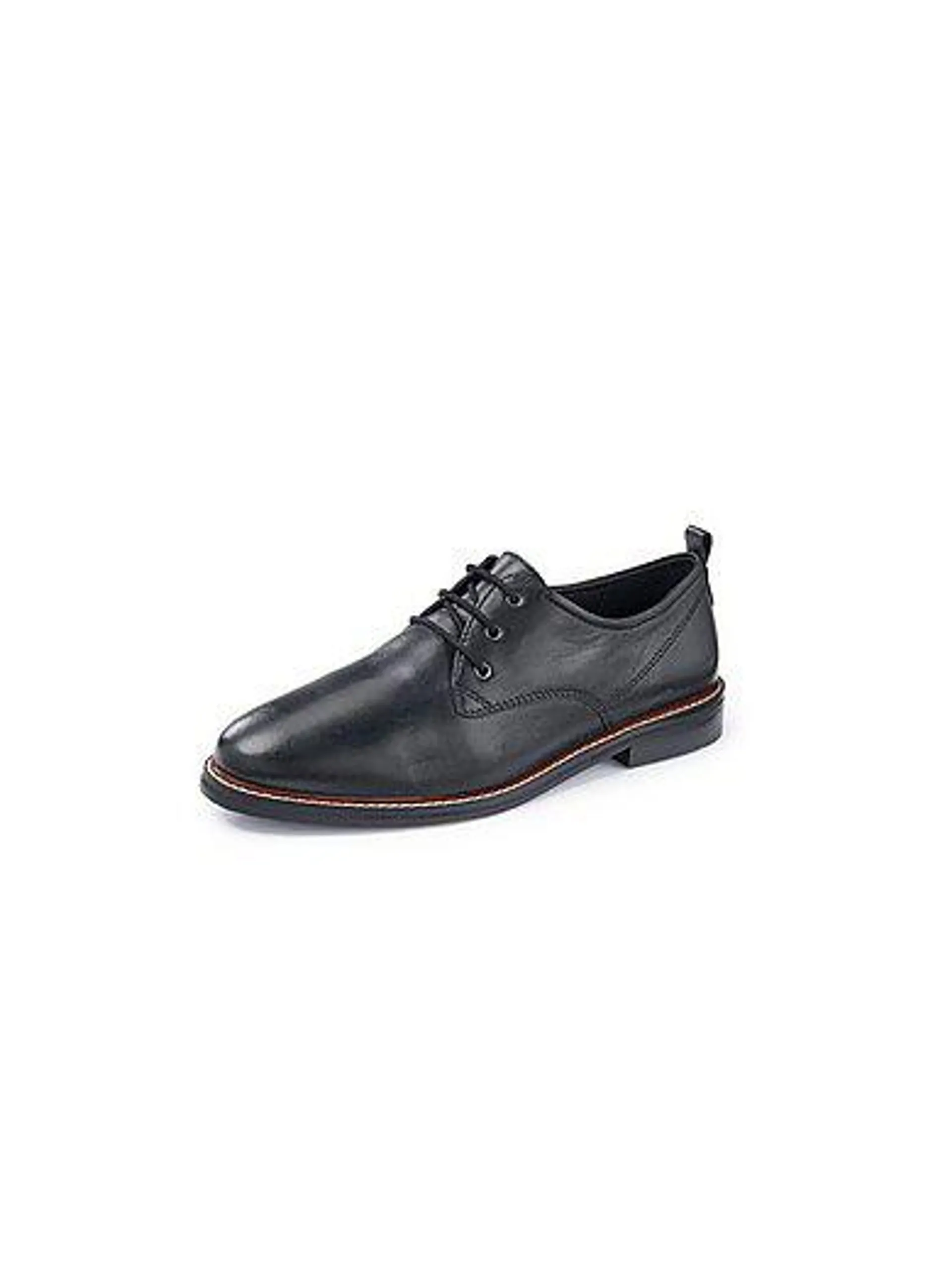 Lace-up shoes in lambskin nappa leather