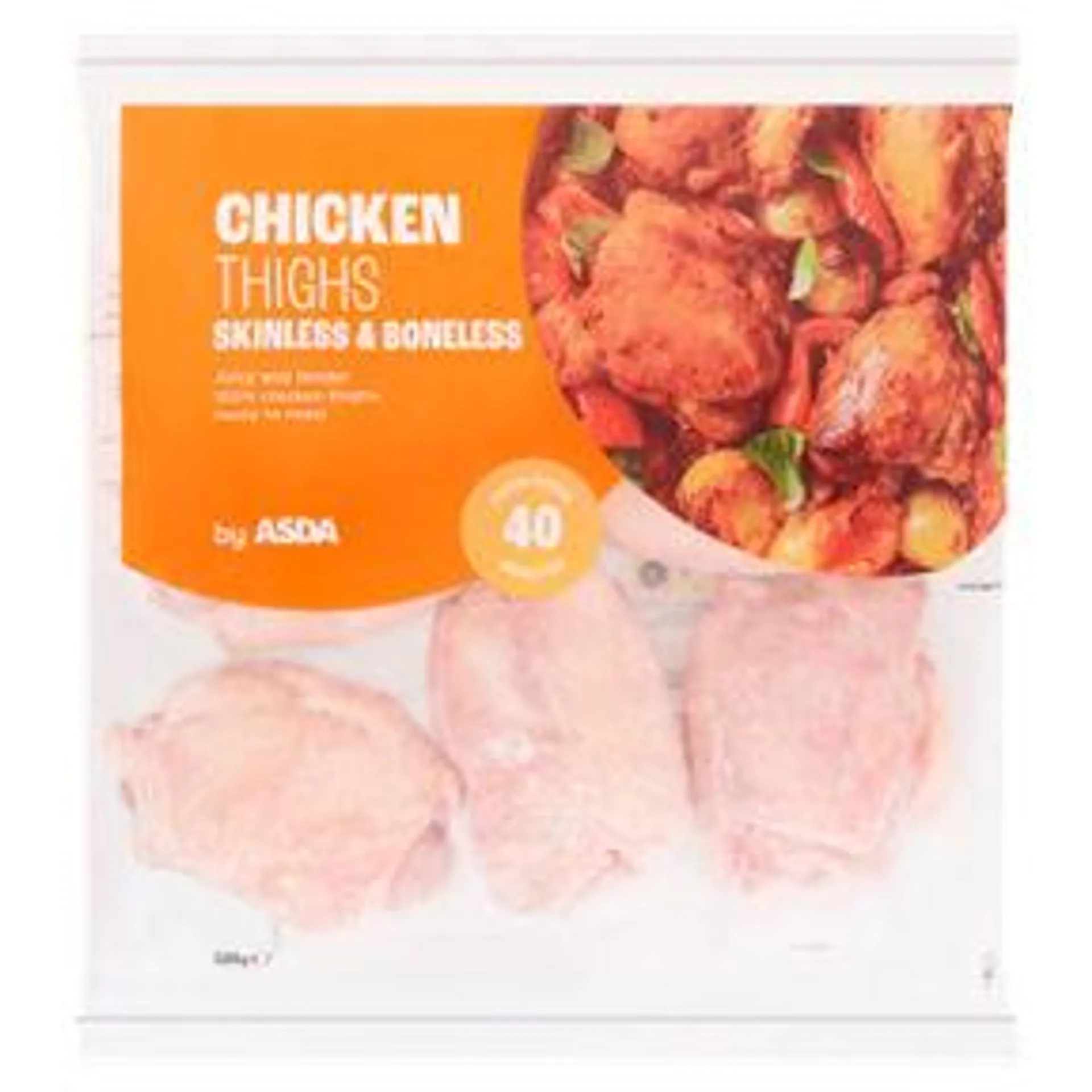 ASDA Chicken Thighs Skinless & Boneless 600g