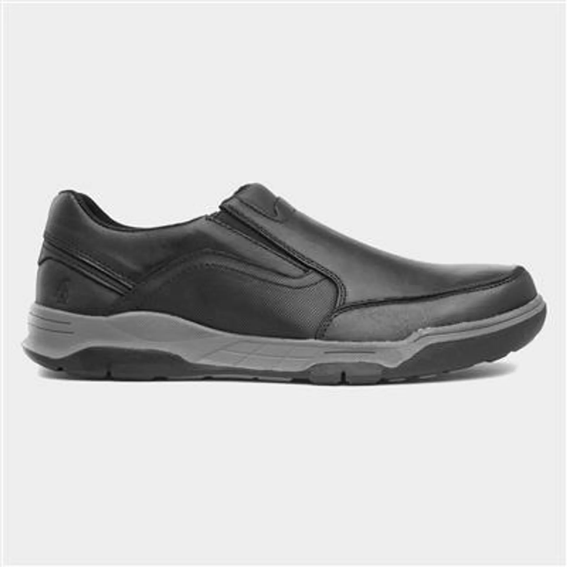 Fletcher Mens Black Leather Shoe