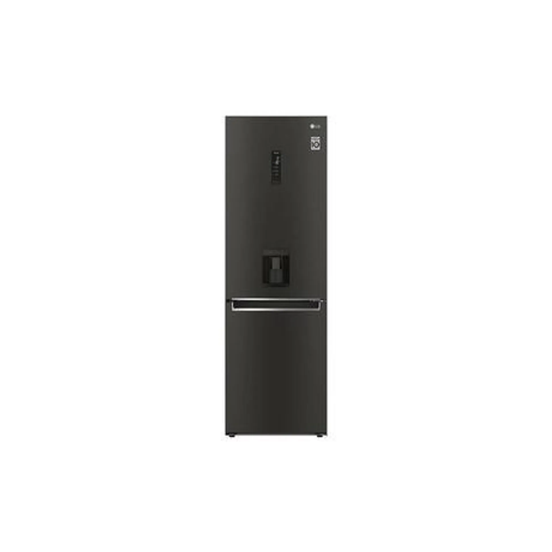 LG GBF61BLHEN 59.5cm 70/30 Frost Free Fridge Freezer - Black Steel