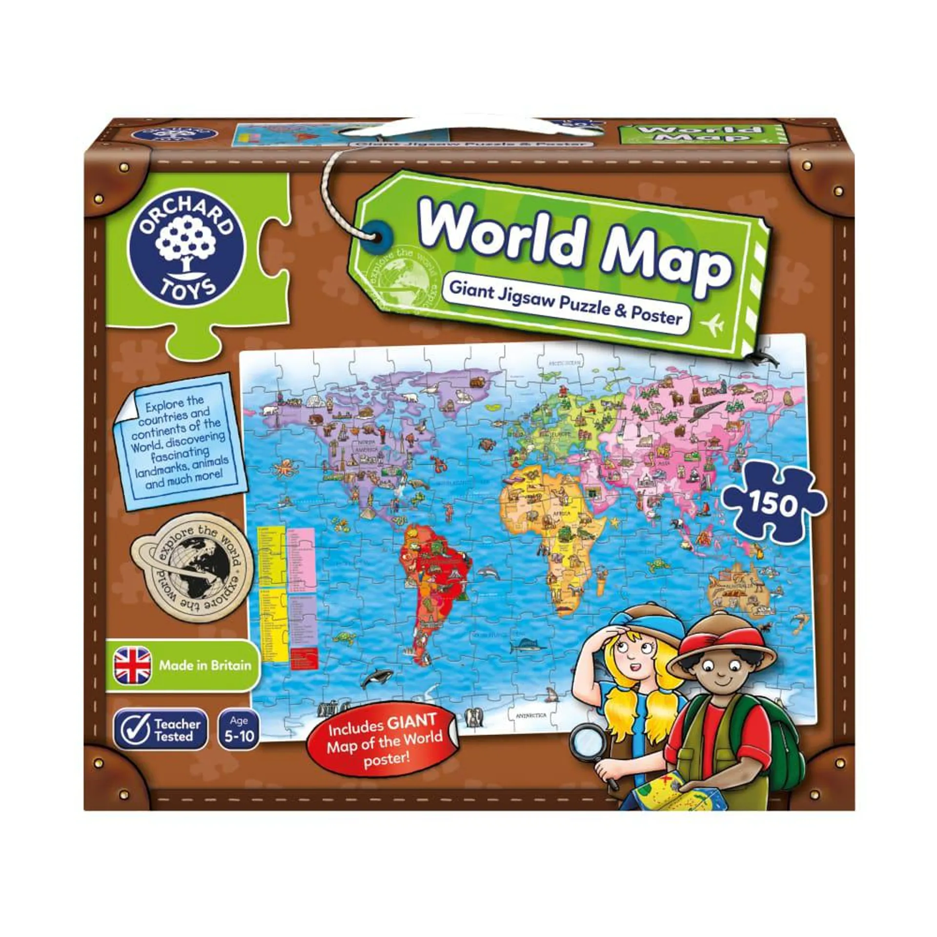 World Map Jigsaw Puzzle & Poster