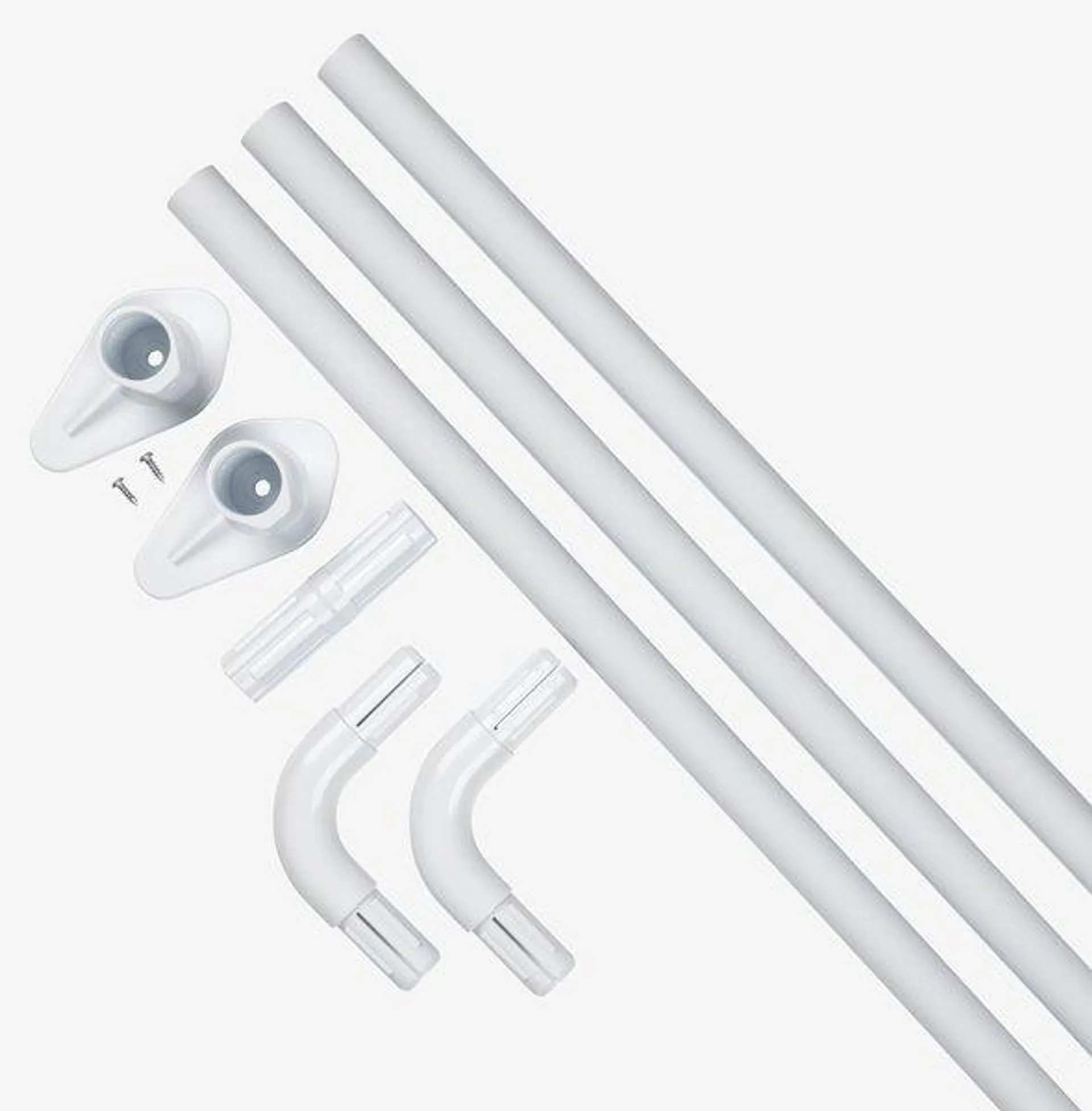 Shower curtain rail VARA 90x90x90 white