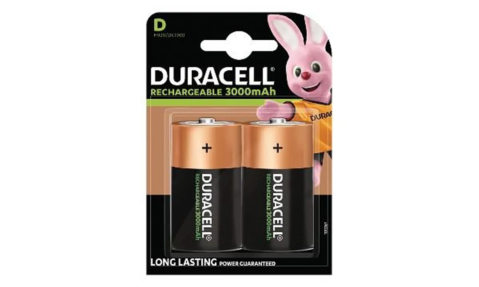 Duracell Rechargeable D Size 2 Pack