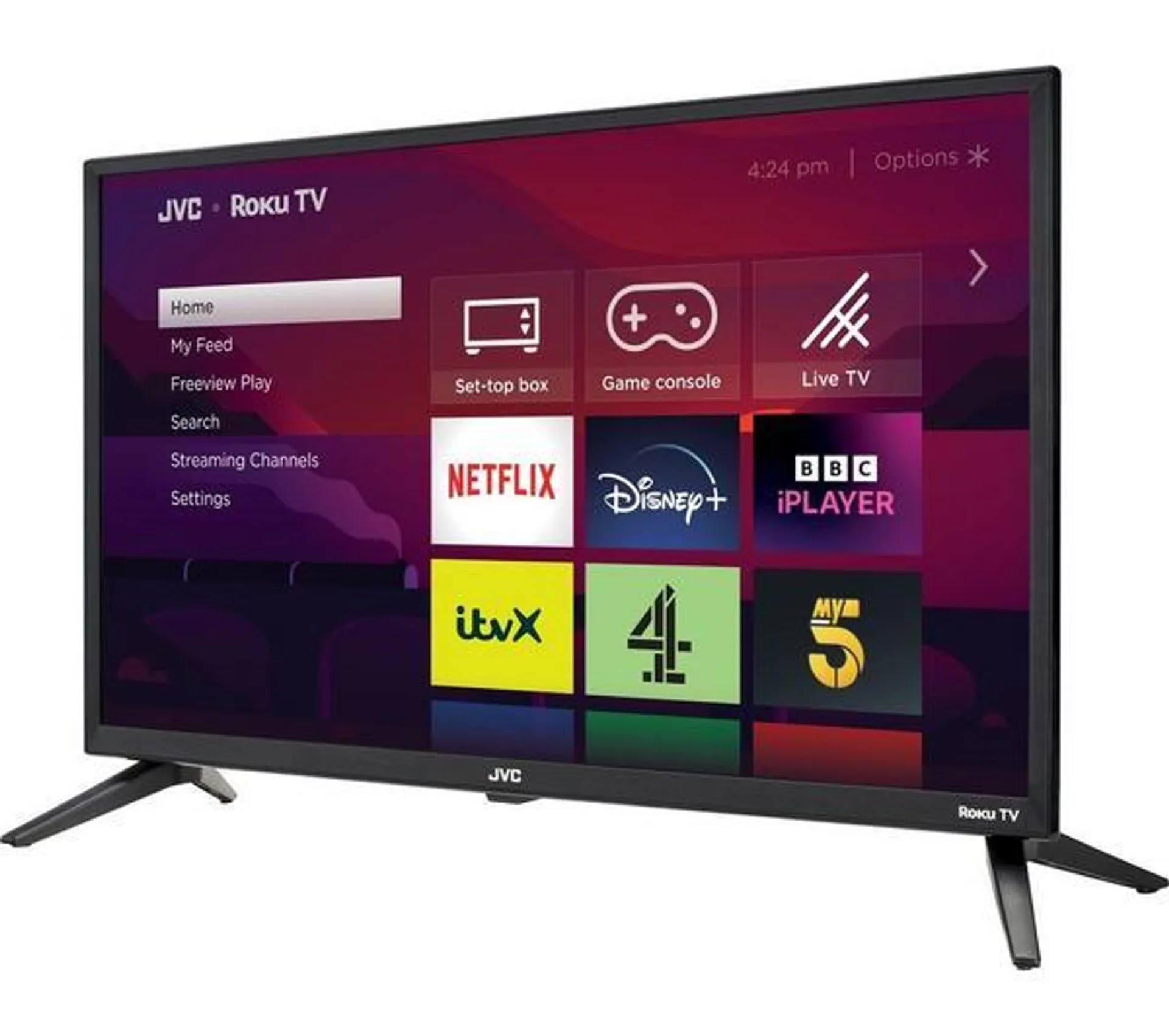 JVC LT-24CR230 Roku TV 24" Smart HD Ready HDR LED TV