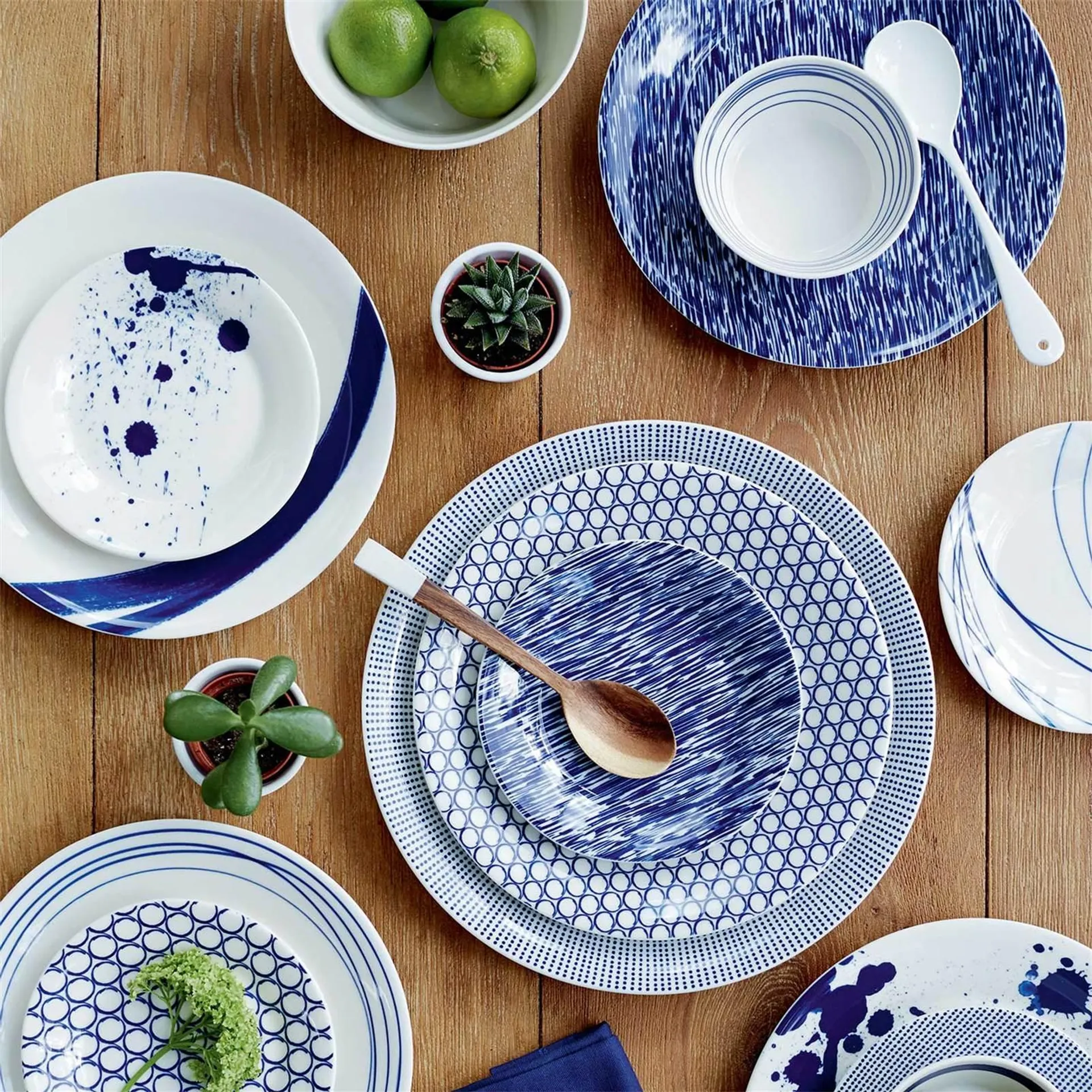 Blue Tapas Plates (Set of 6)