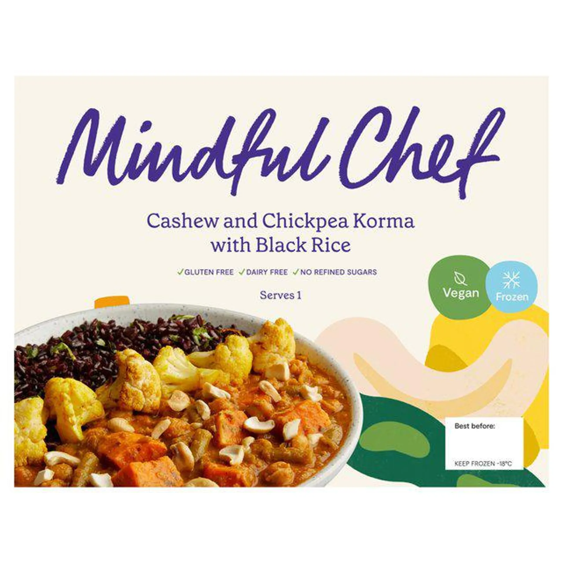 Mindful Chef Cashew & Chickpea Korma with Black Rice