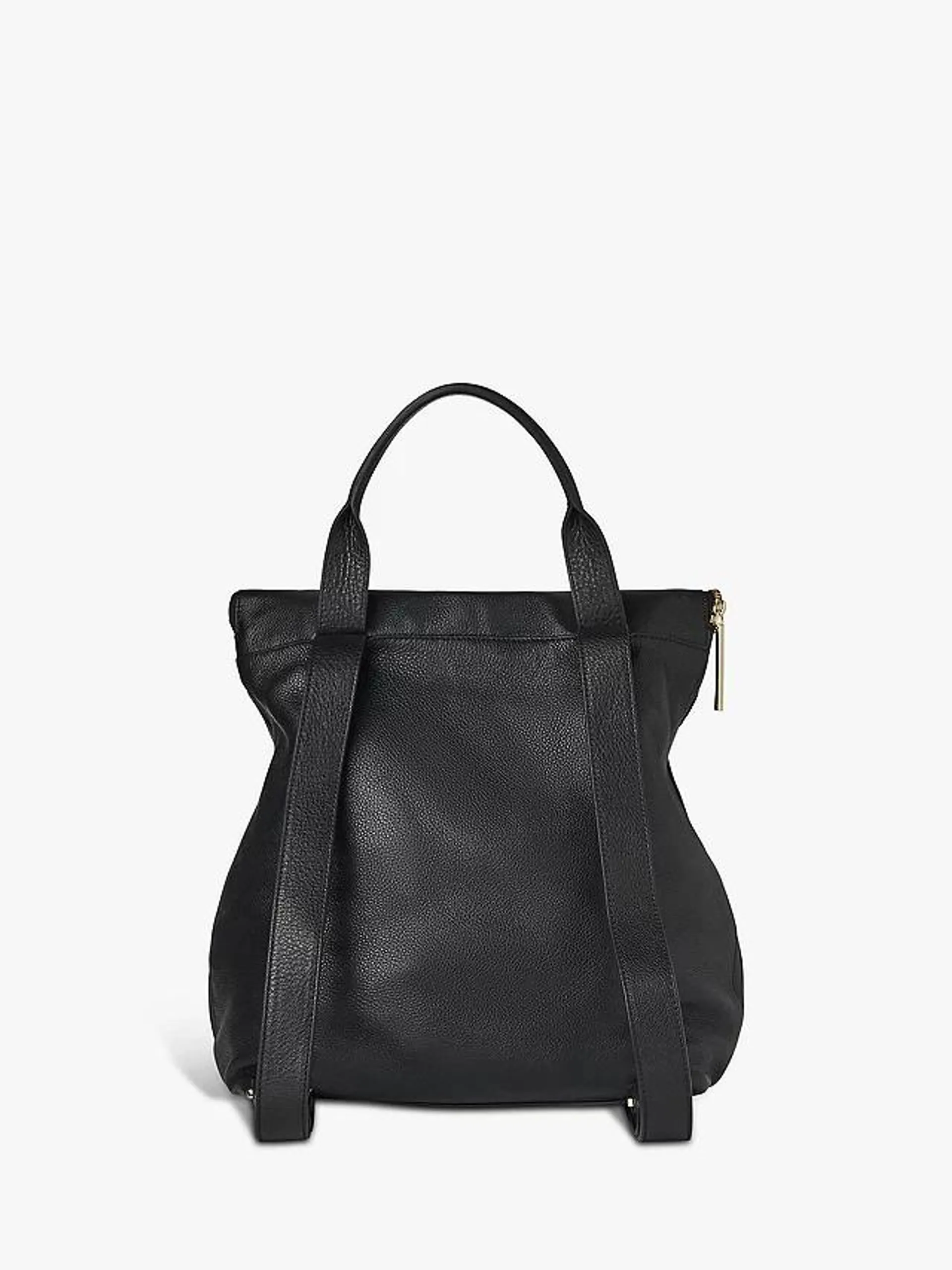 Whistles Verity Large Leather Backpack, Black