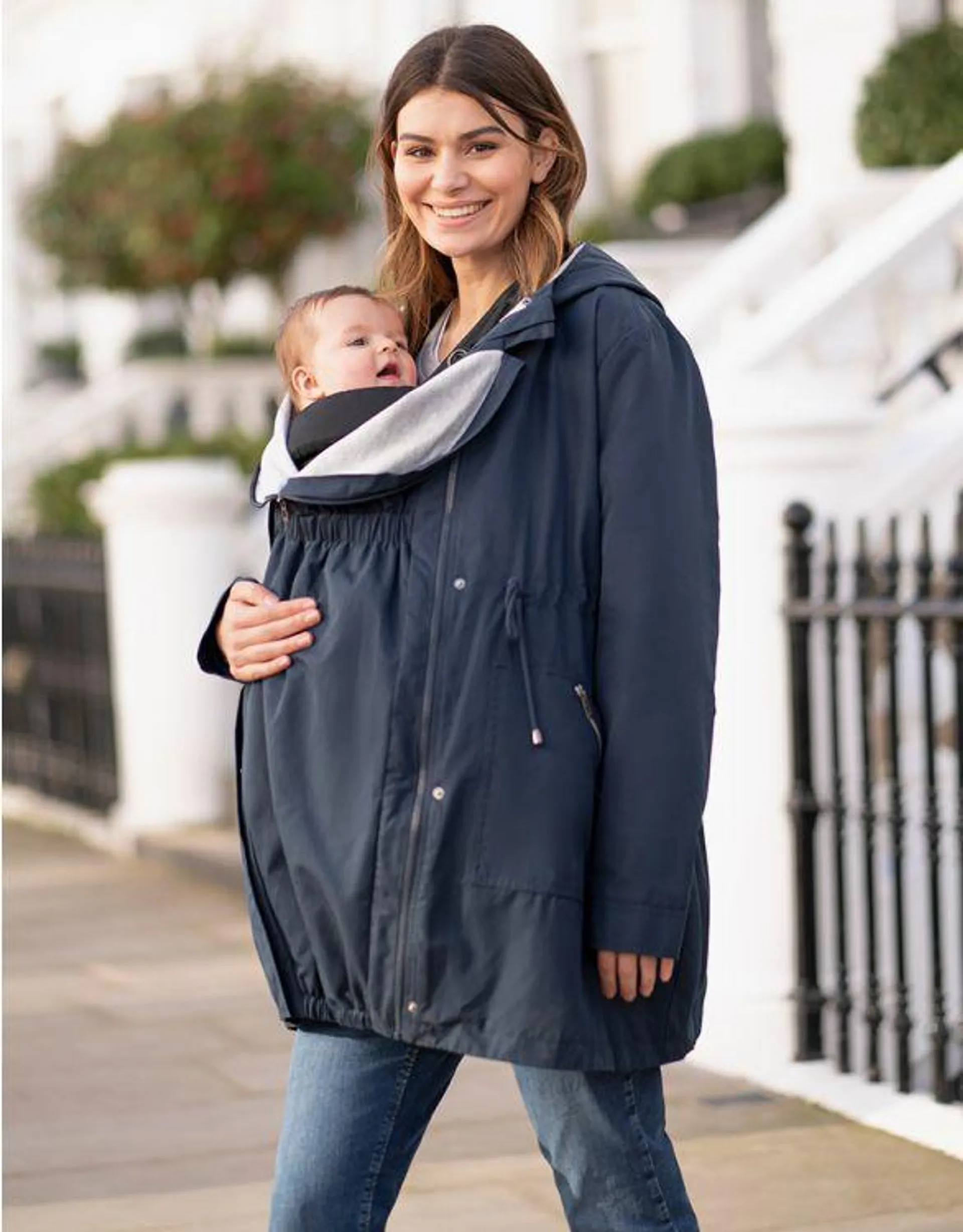 Navy Utility Style 4-in-1 Maternity & Babywearing Jacket