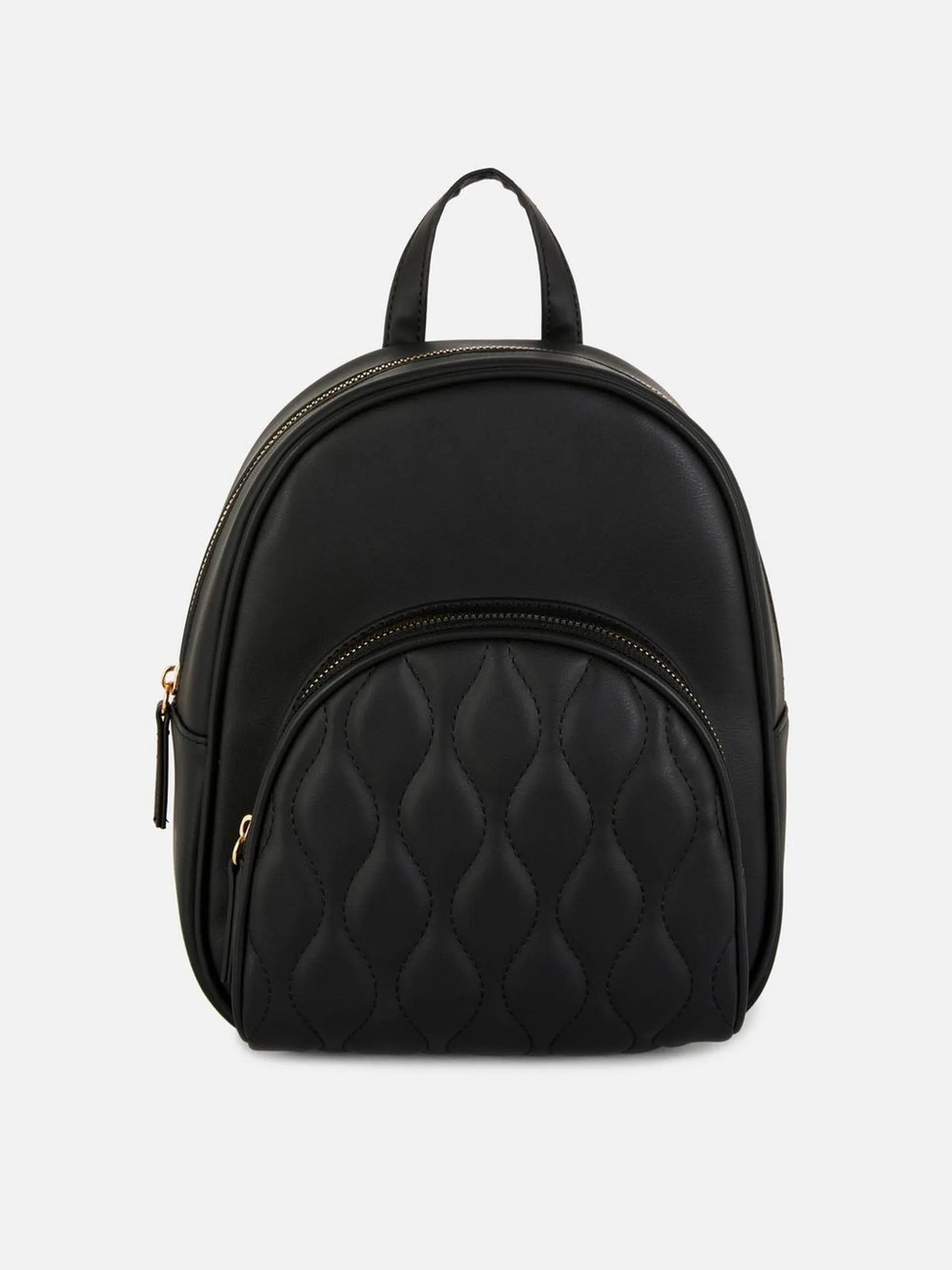 Faux Leather Mini Backpack