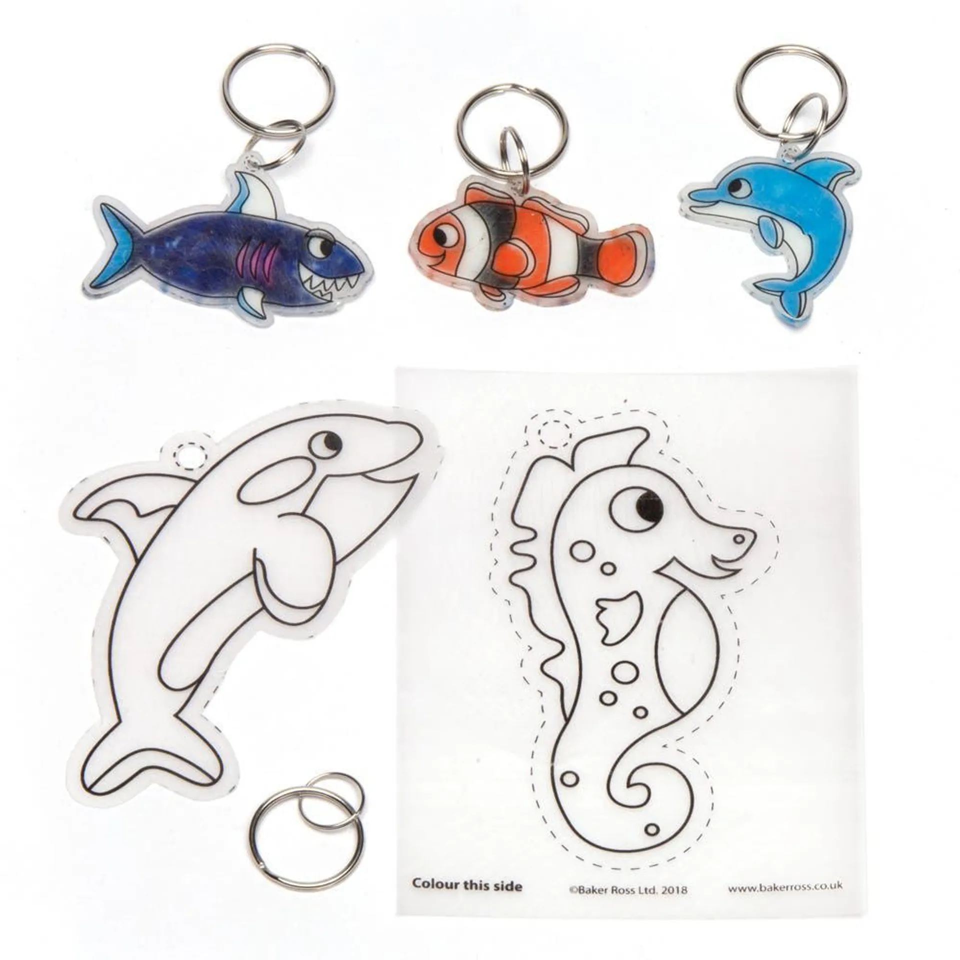 Sealife Super Shrink Keyrings