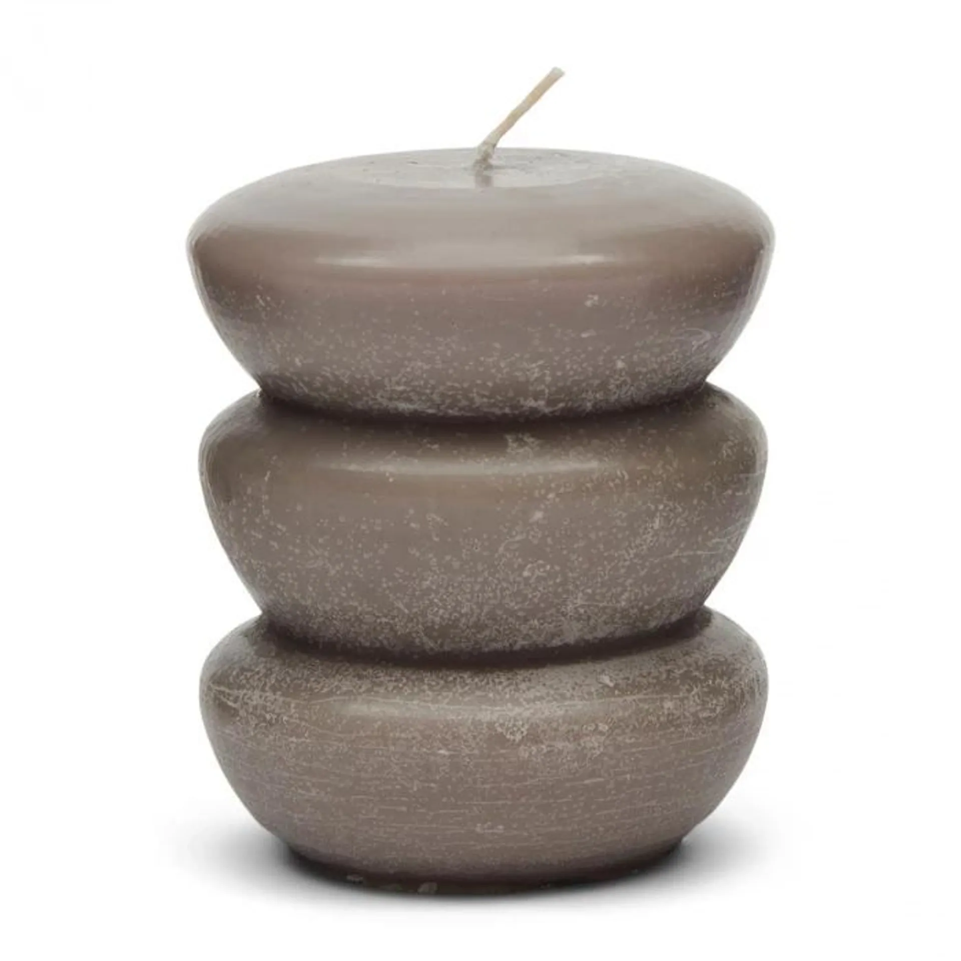 Pillar candle RM Bauble, Grey, 9x11 cm