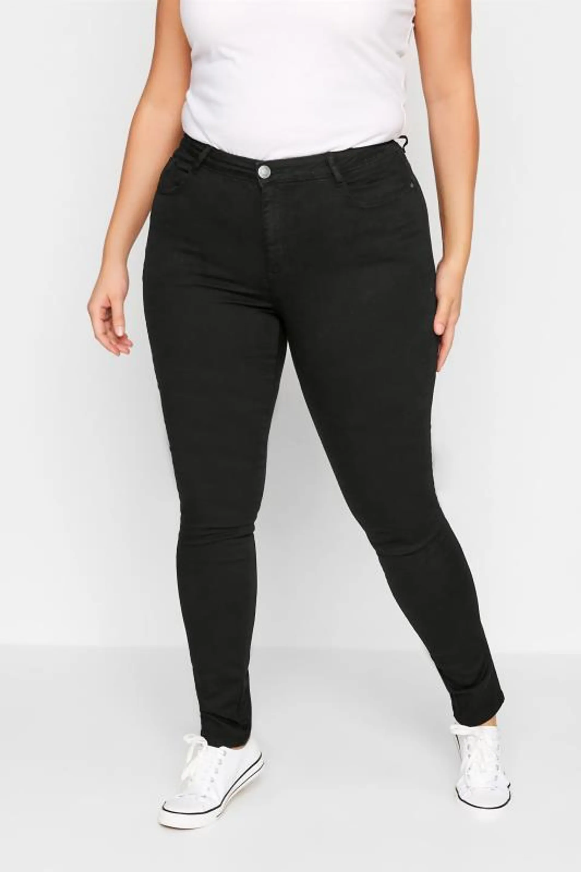 LTS Tall Black AVA Stretch Skinny Jeans