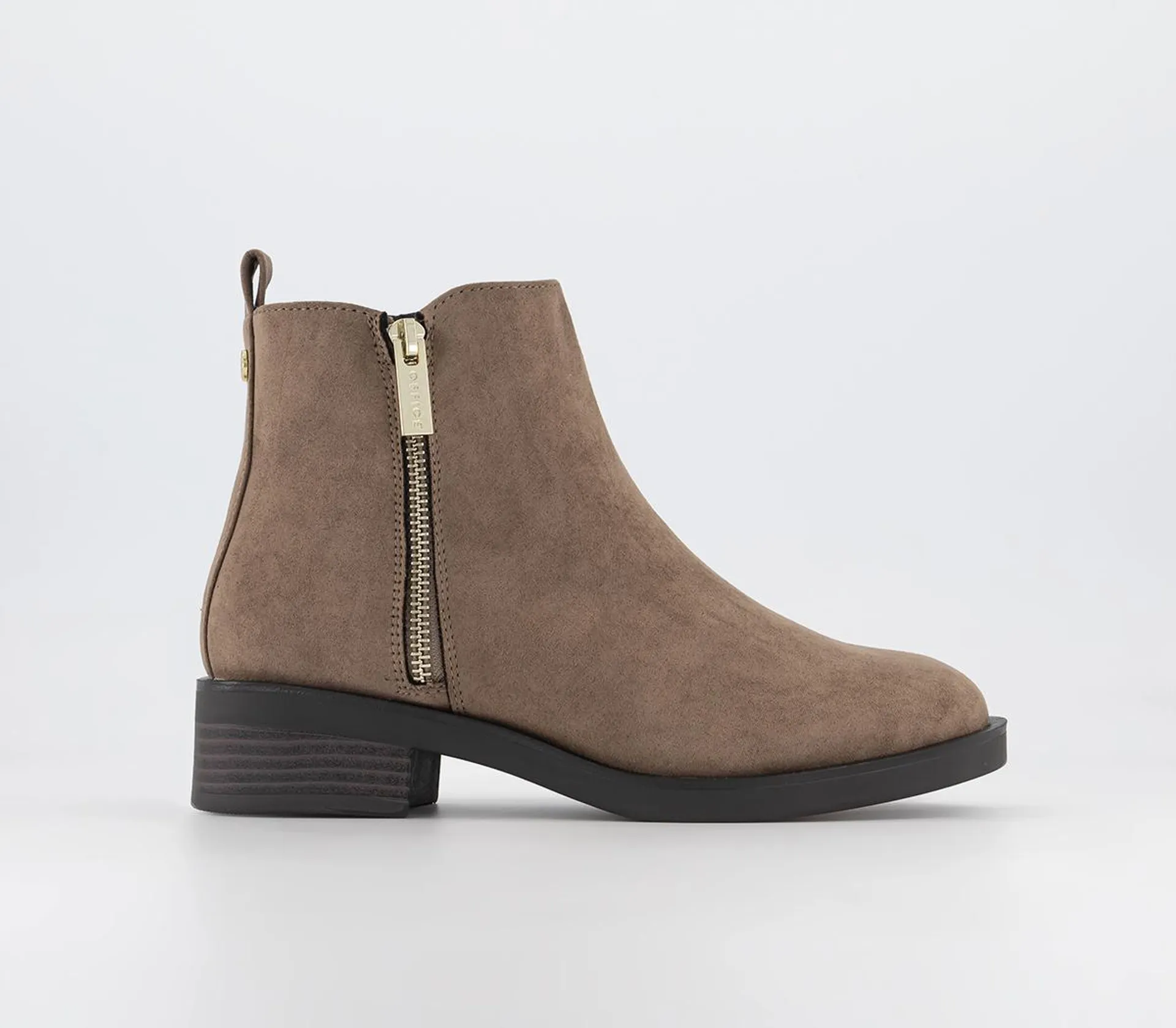 Aila - Zip Flat Ankle Boots