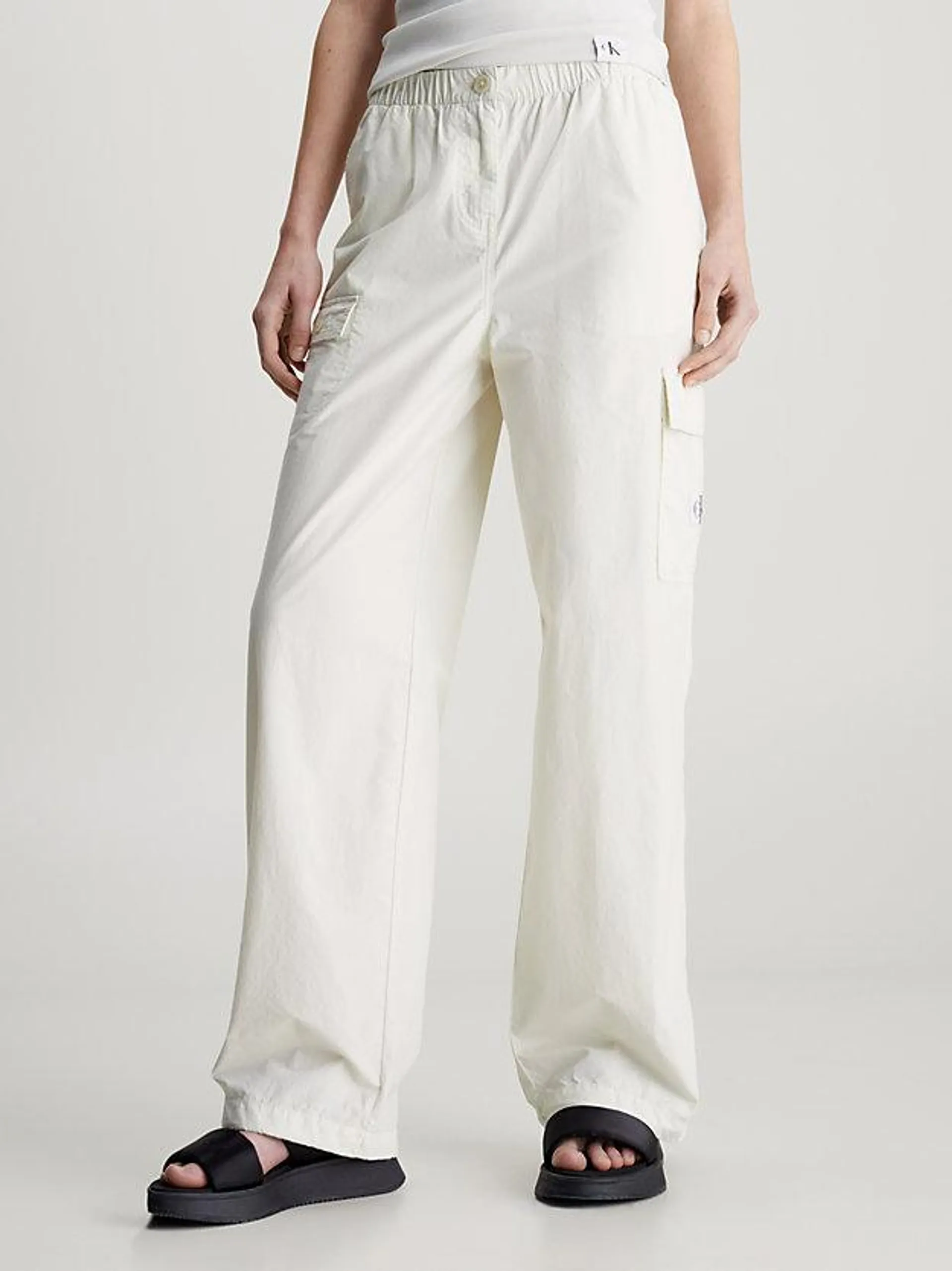 Cotton Straight Cargo Pants