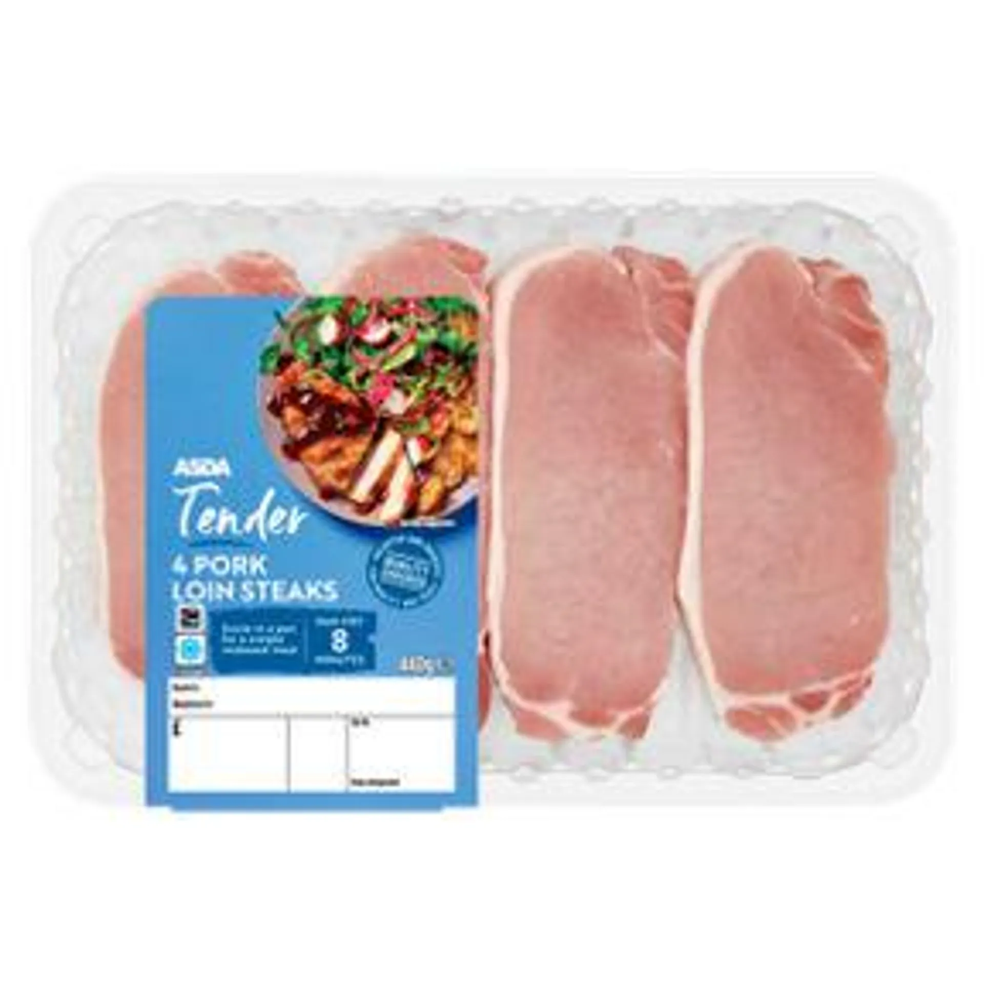 ASDA Tender 4 Pork Loin Steaks