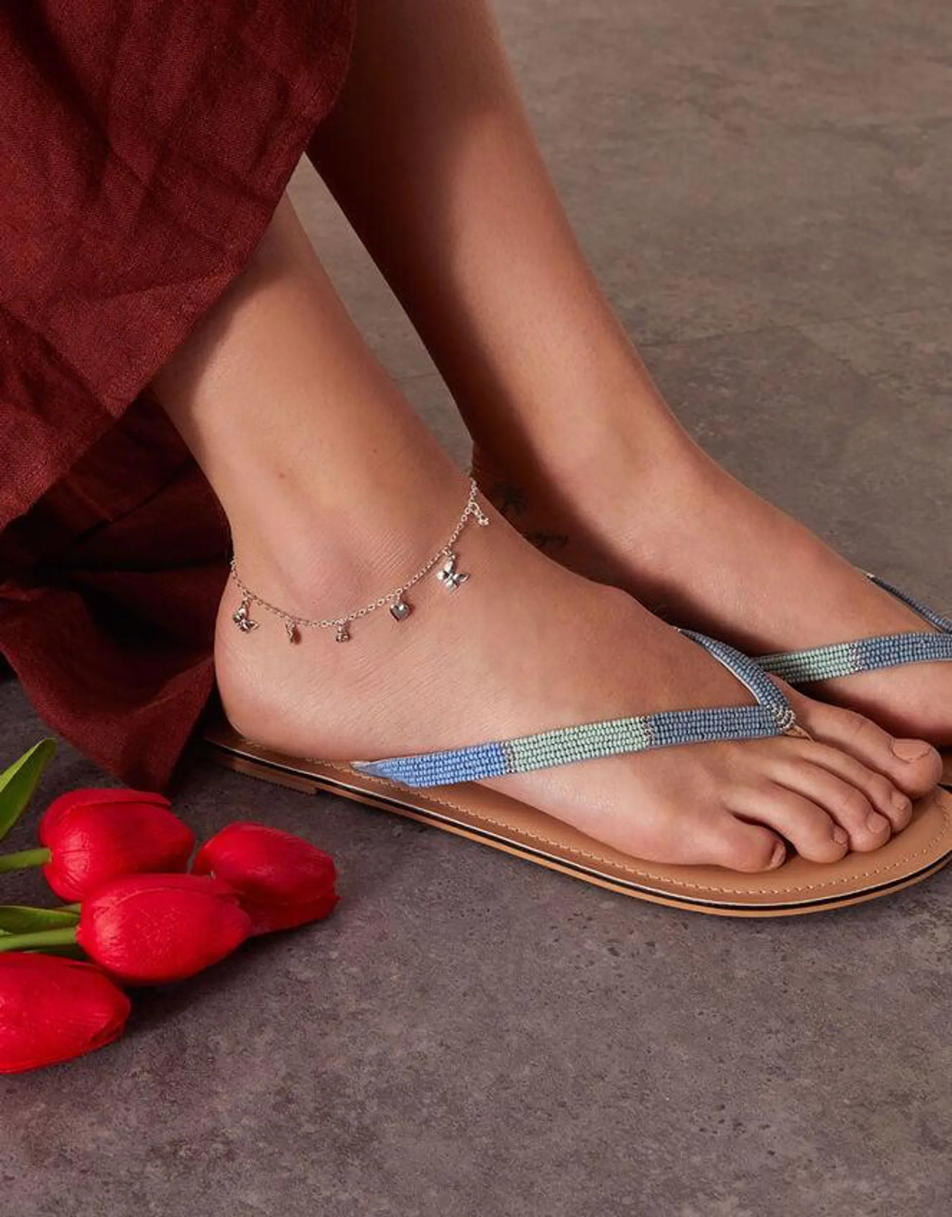 Butterfly Charm Anklet