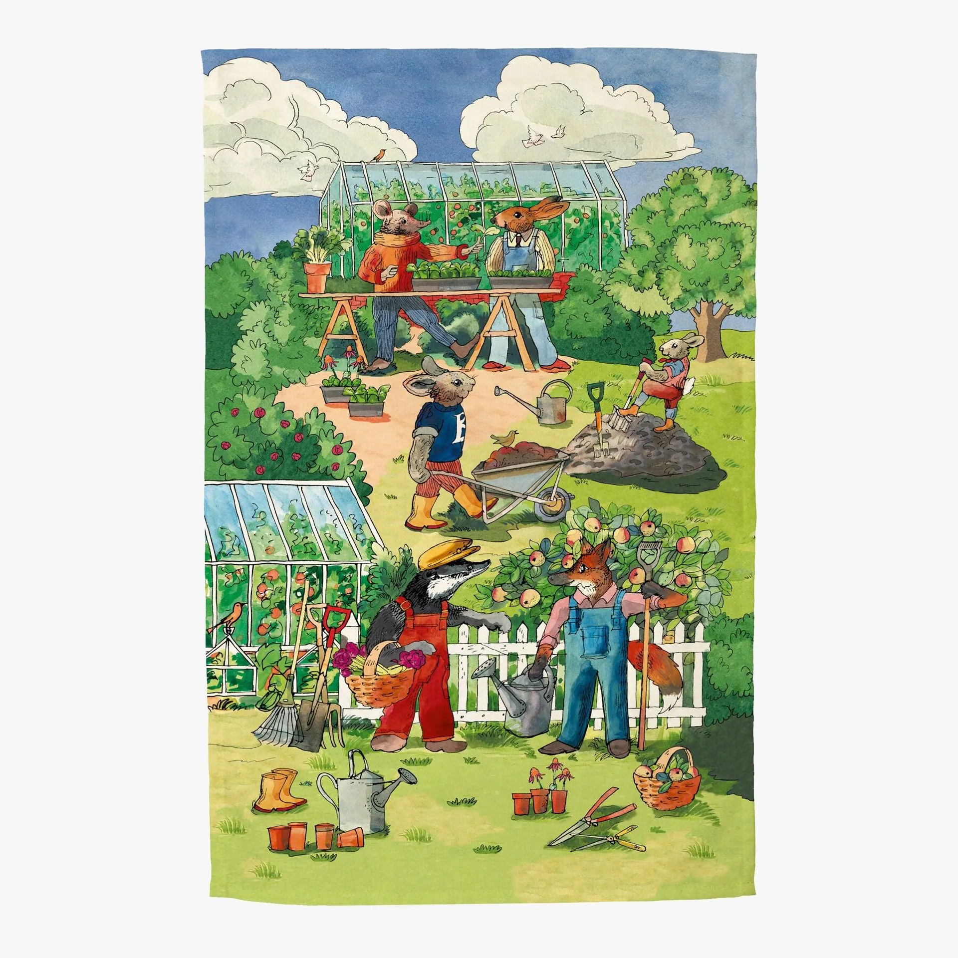 A Year In The Country Gardening Tea Towel