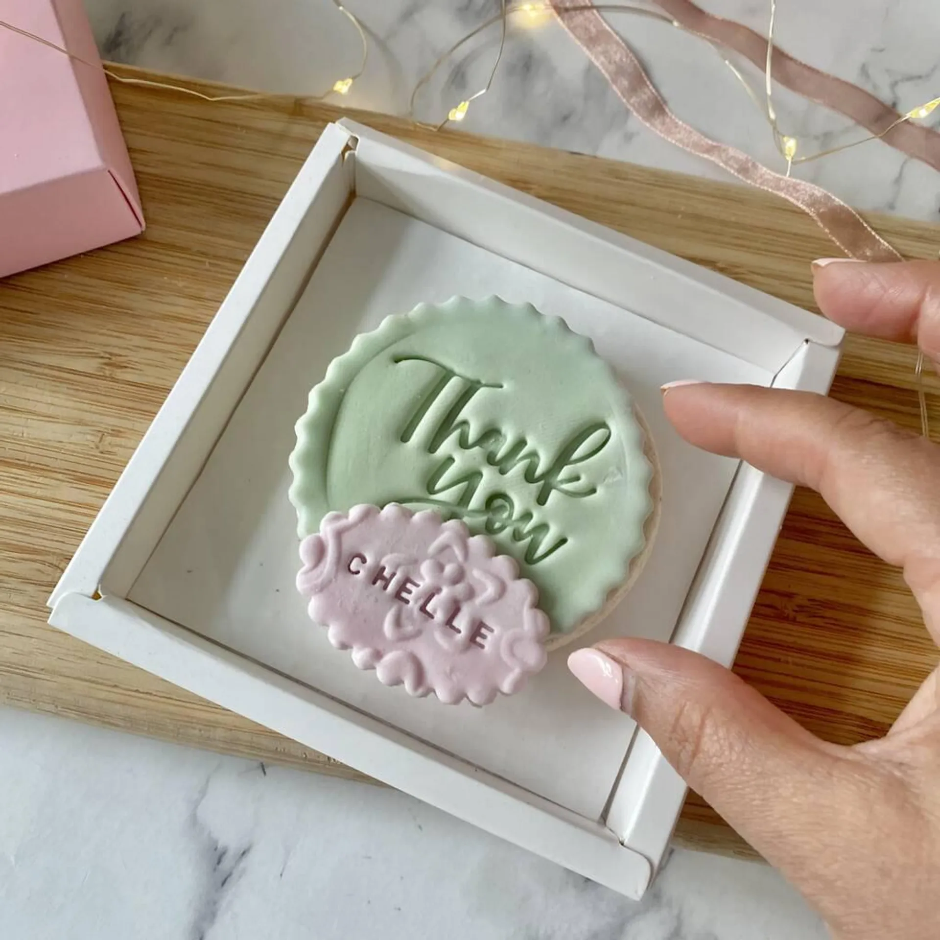 Thank You Personalised Letterbox Vanilla Cookie