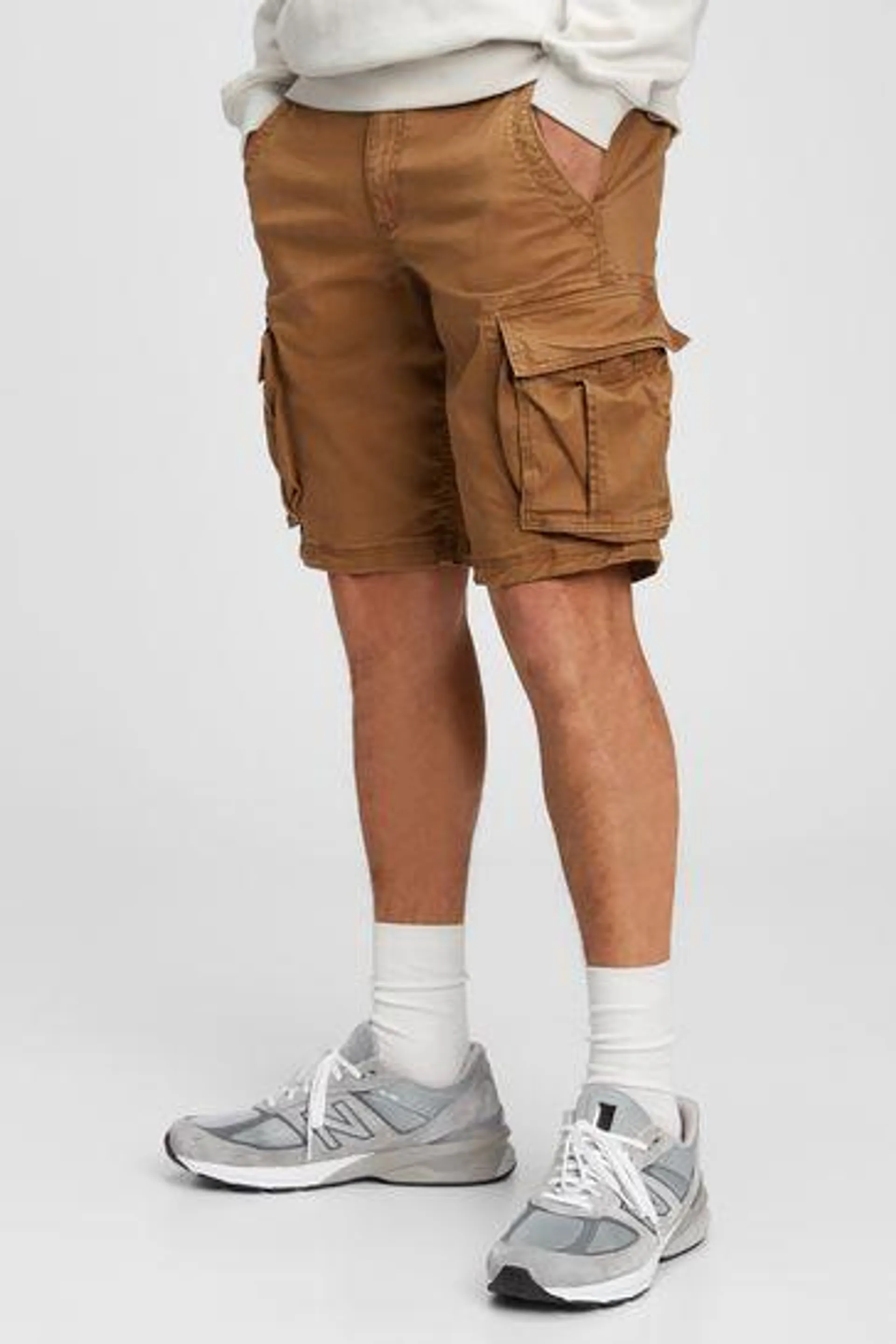 Cotton Twill Cargo Shorts