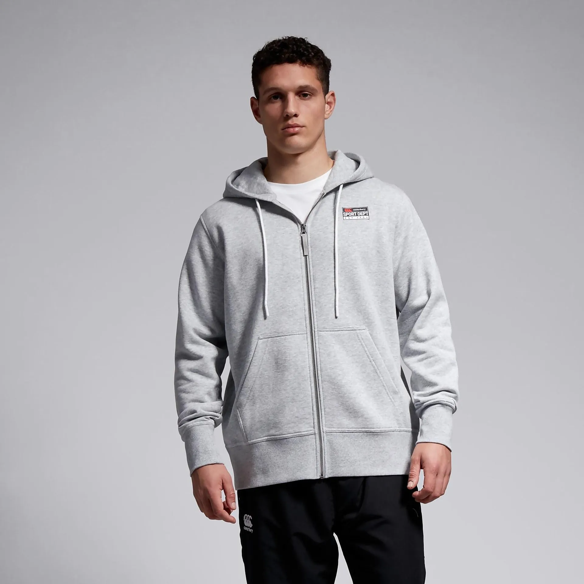 MENS CCC SPORT DEPT FZ HOODIE GREY