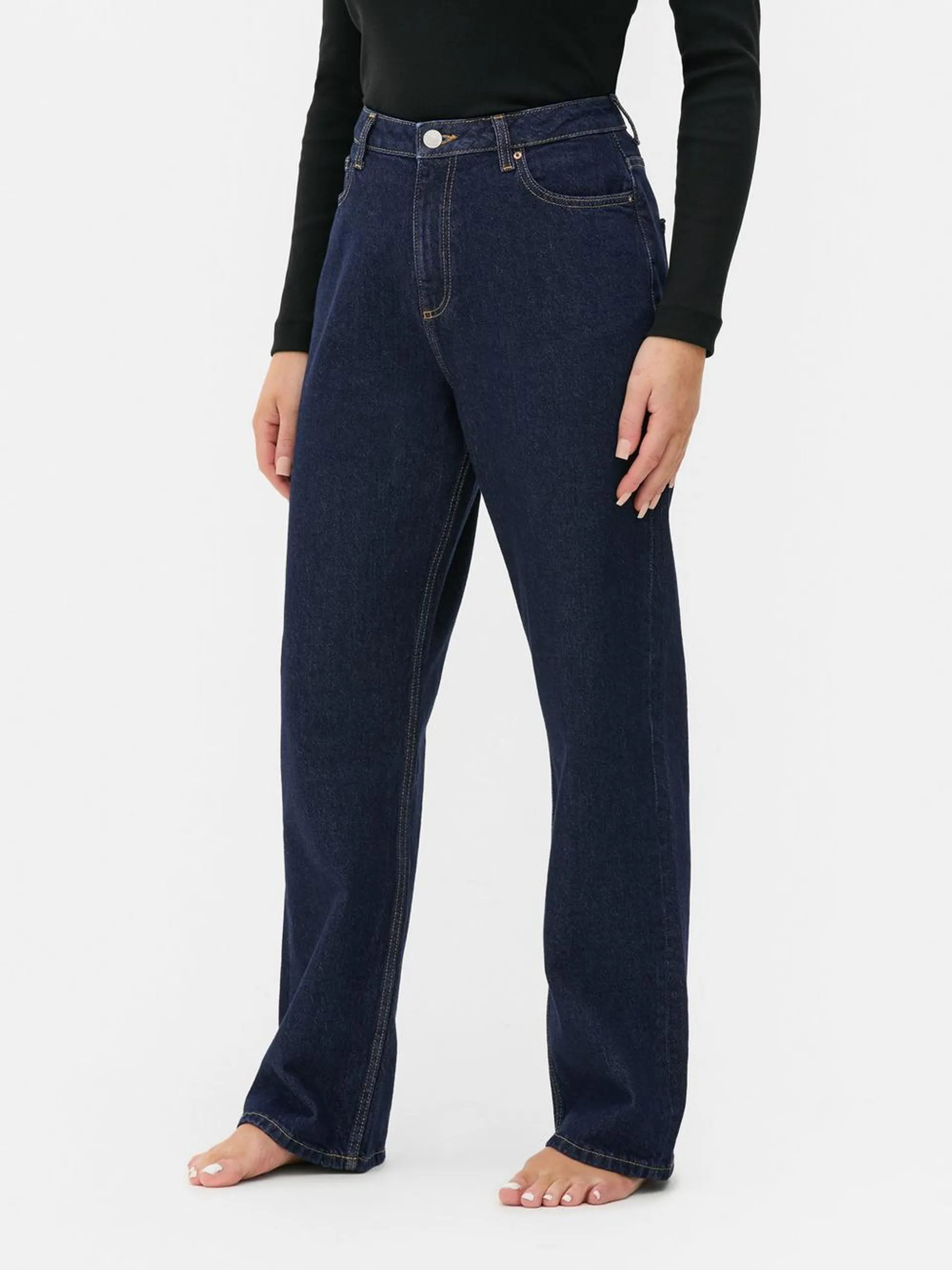 Jeans denim a gamba dritta | Regular
