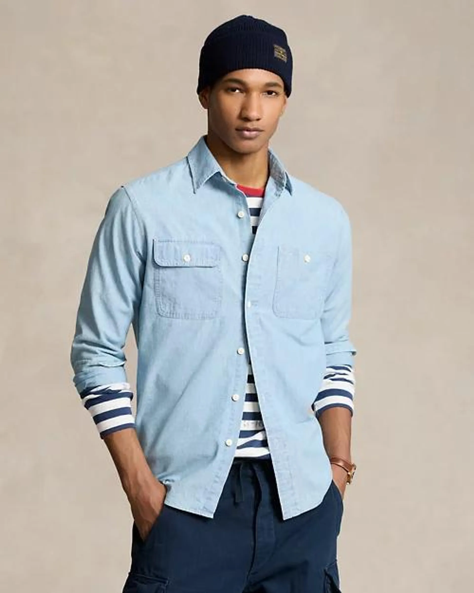 Classic Fit Chambray Workshirt