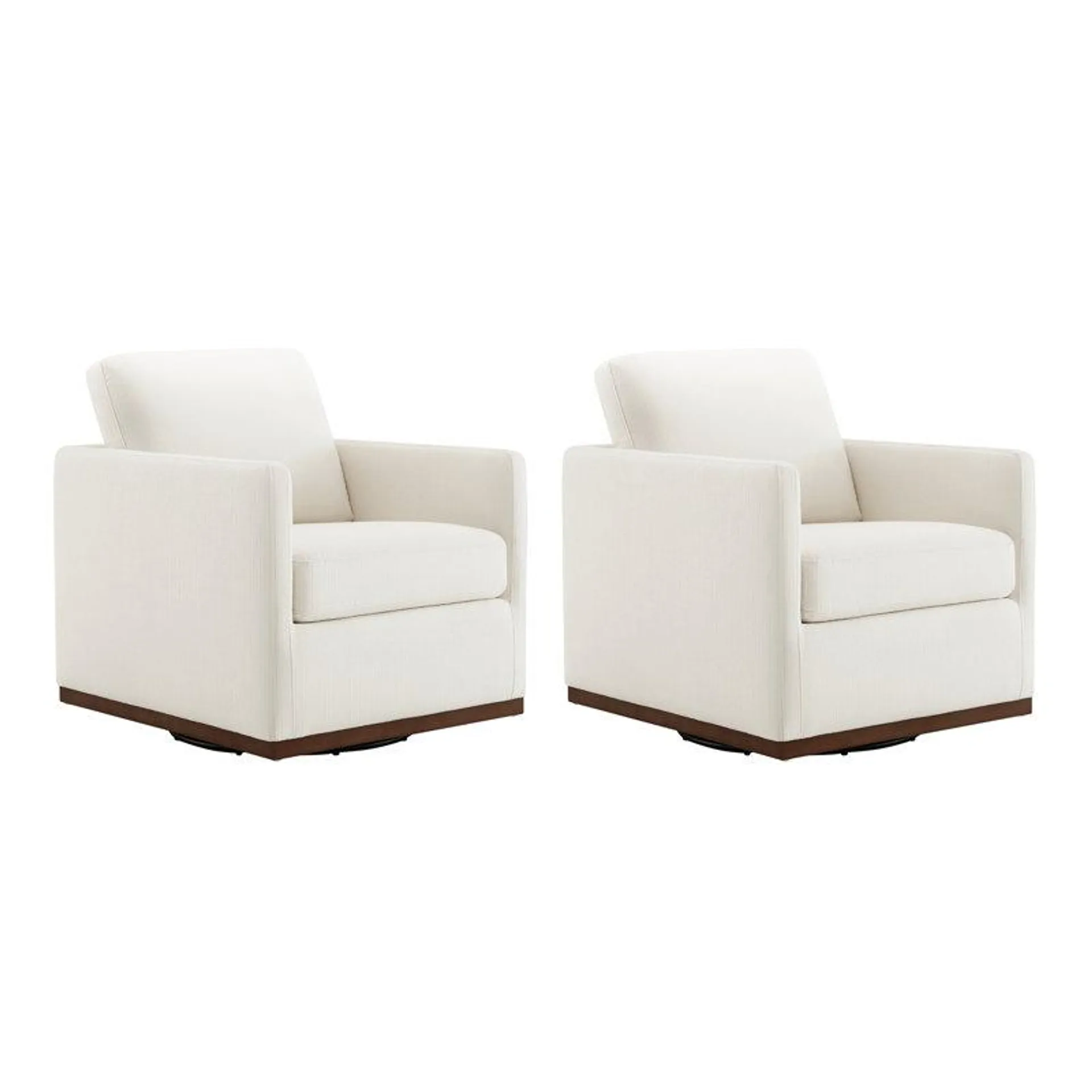 Bobbi Upholstered Swivel Armchair