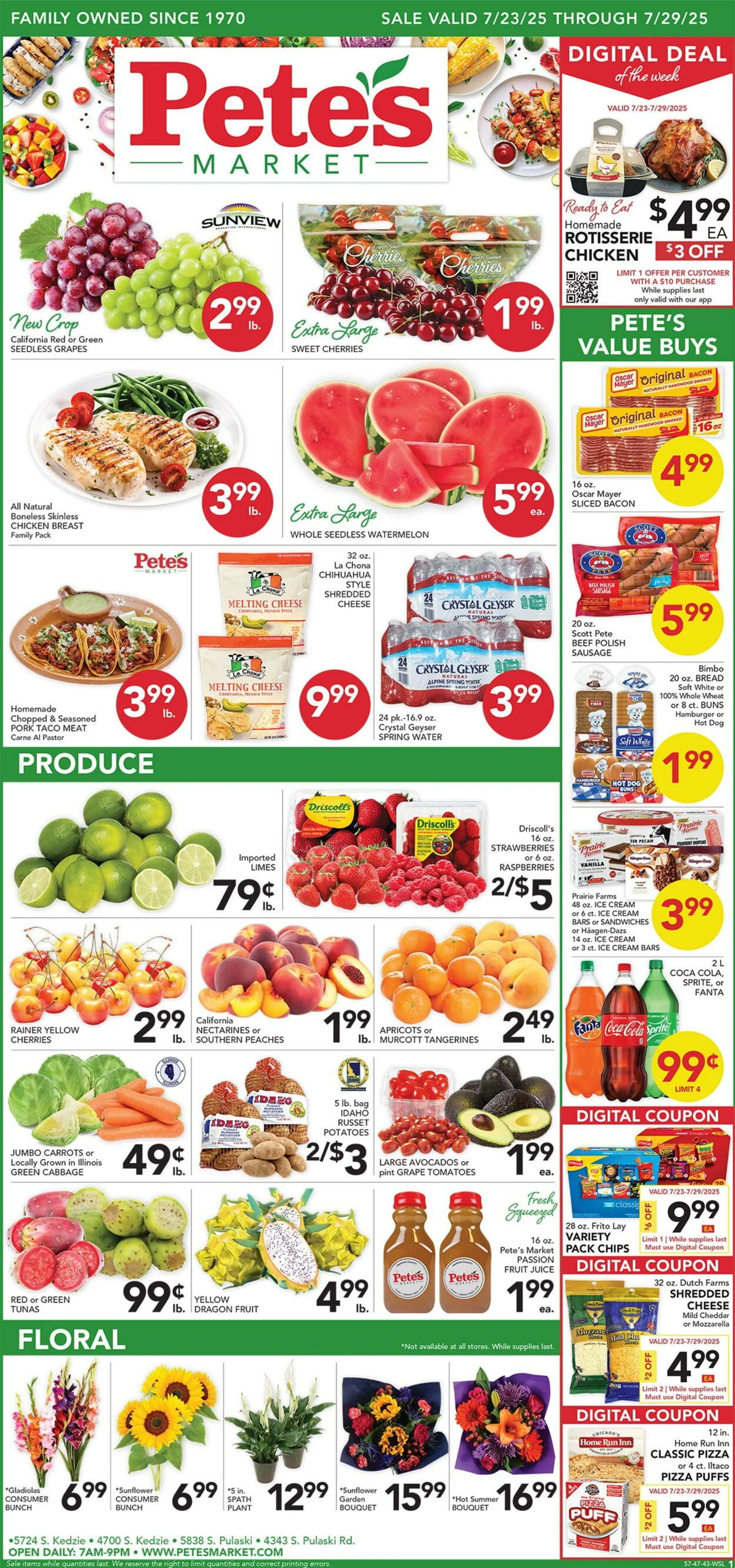 Weekly ad Pete's Fresh Market Current weekly ad from July 16 to July 22 2025 - Page 1