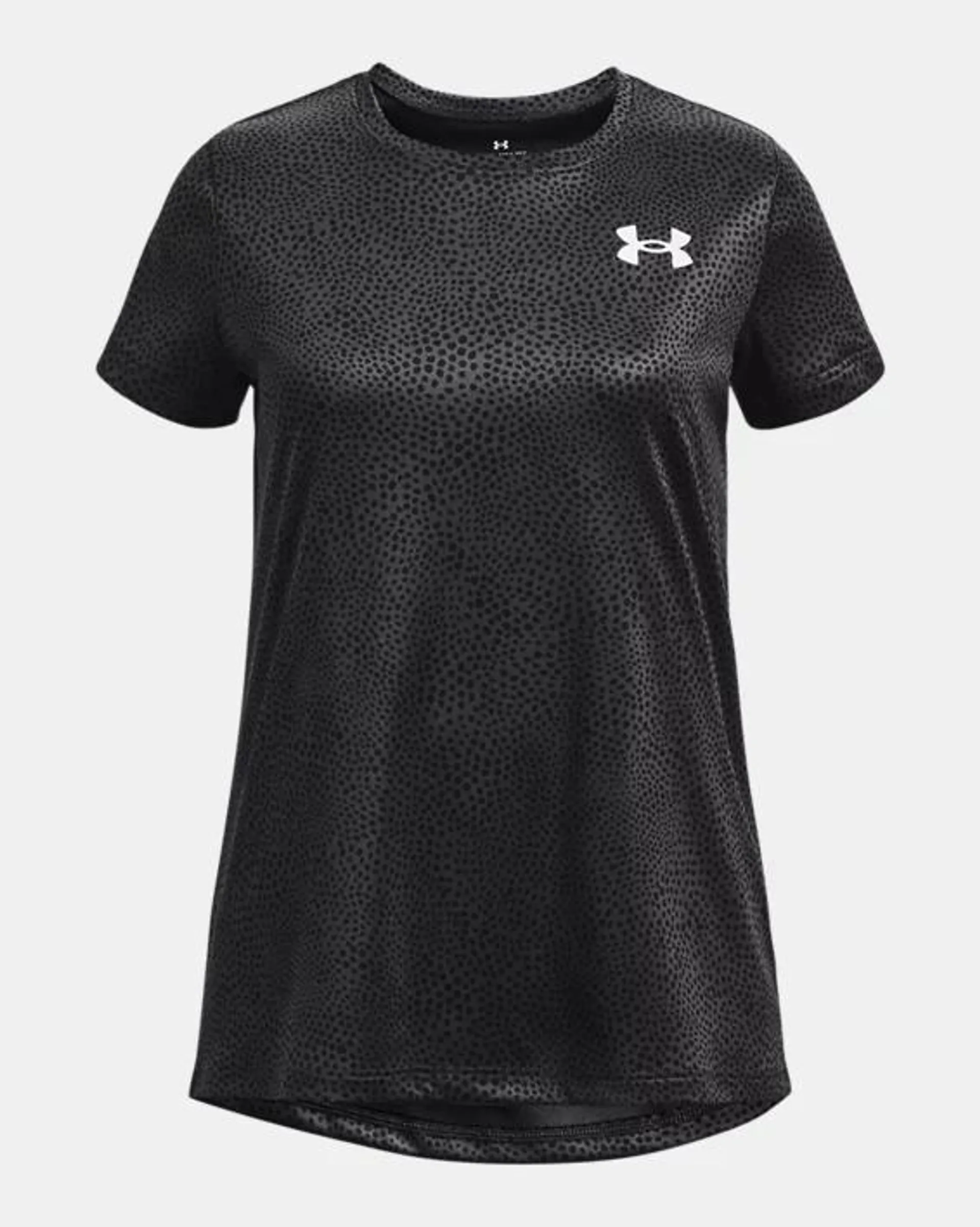 Girls' UA Tech™ Printed Short Sleeve