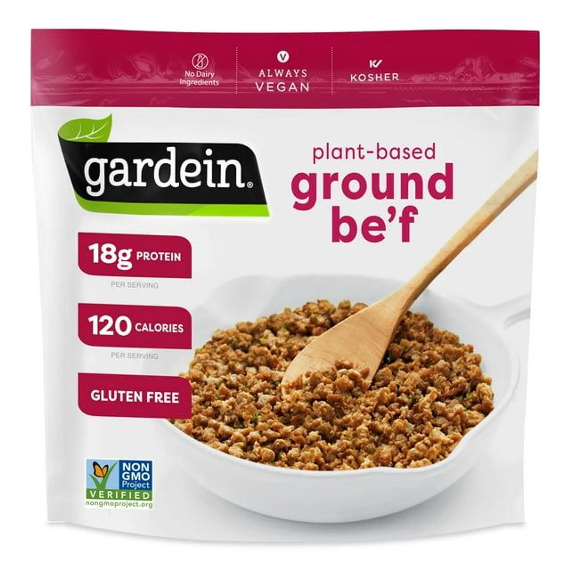 Gardein Plant-Based Ground Be'f, Vegan, 13.7 oz (Frozen)