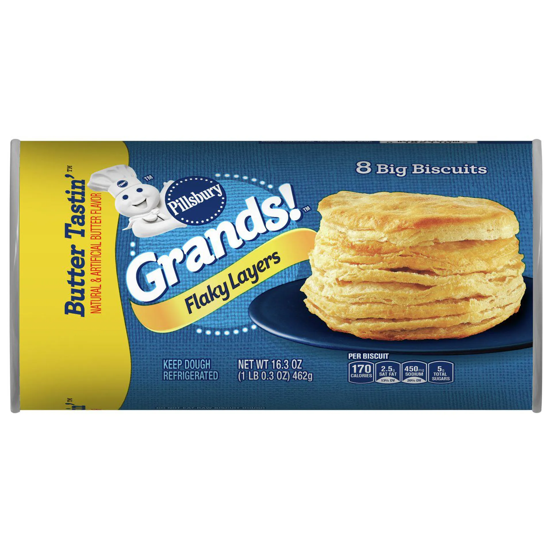 Pillsbury Grands! Butter Tastin' Flaky Layers Biscuits