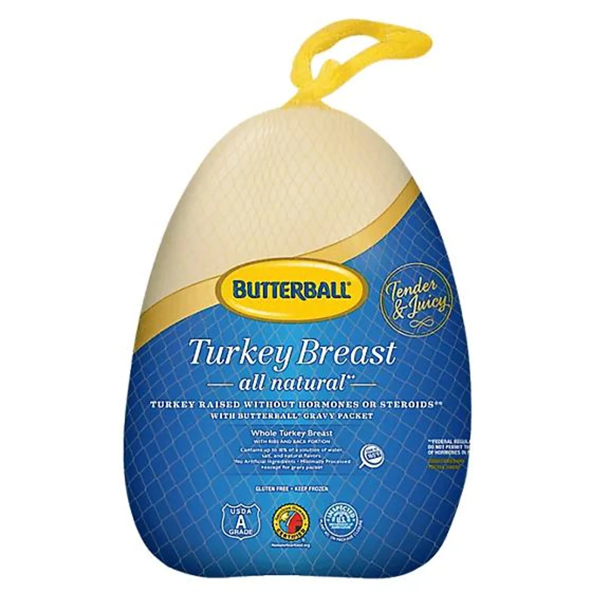 Butterball Turkey Breast Bone In Frozen - Weight Between 4-6 Lbs