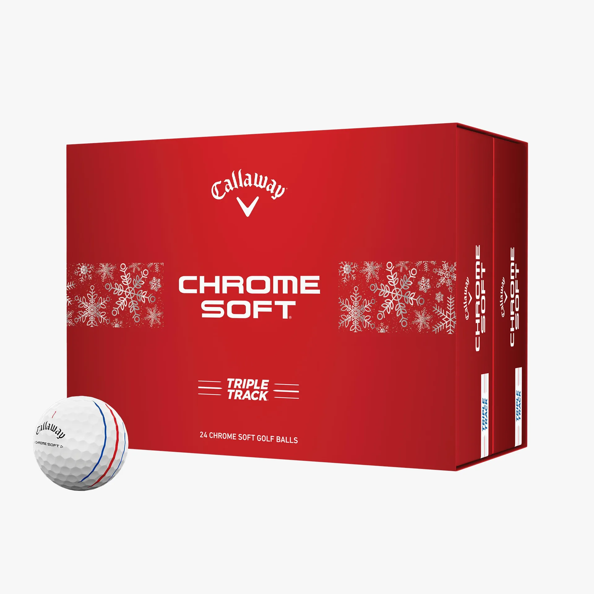 Chrome Soft Holiday Double Dozen Triple Track Golf Balls