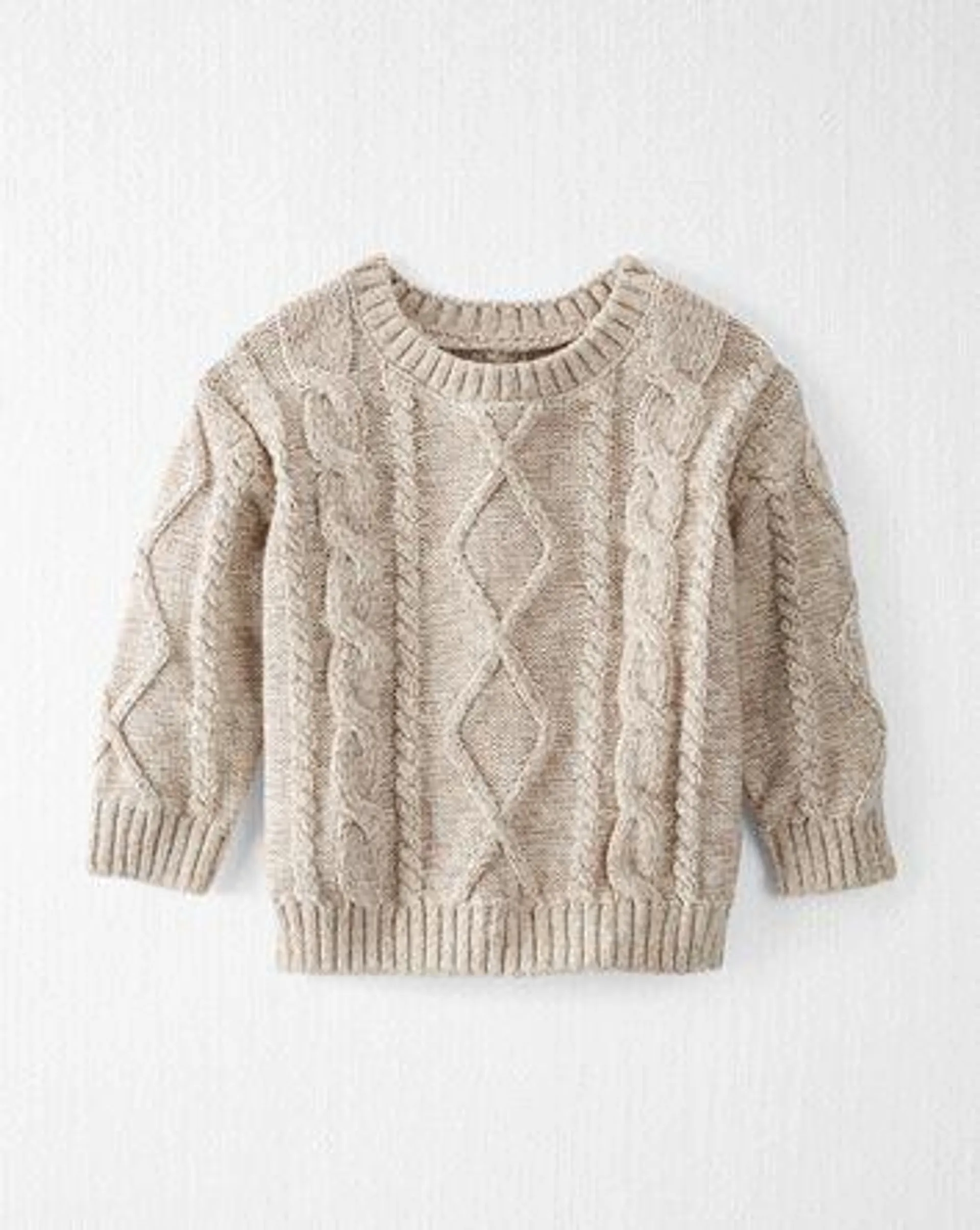 Baby Organic Cotton Cable Knit Sweater