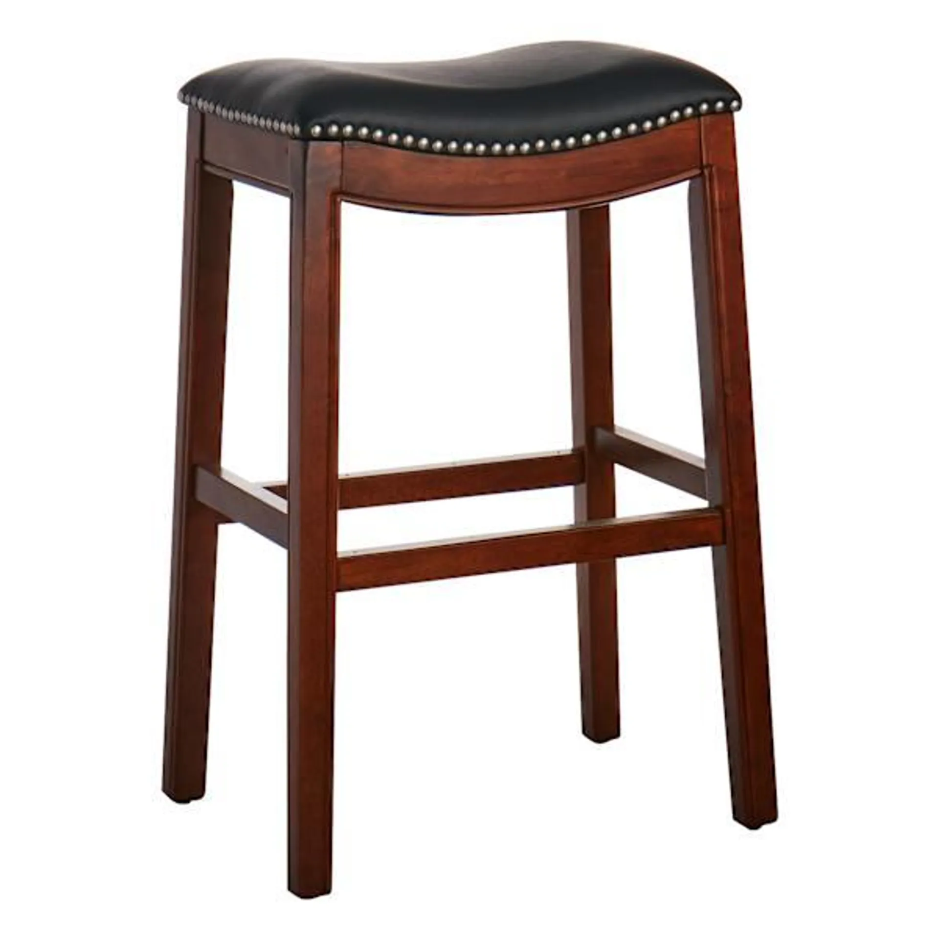 Providence Rylan Backless Barstool, Walnut