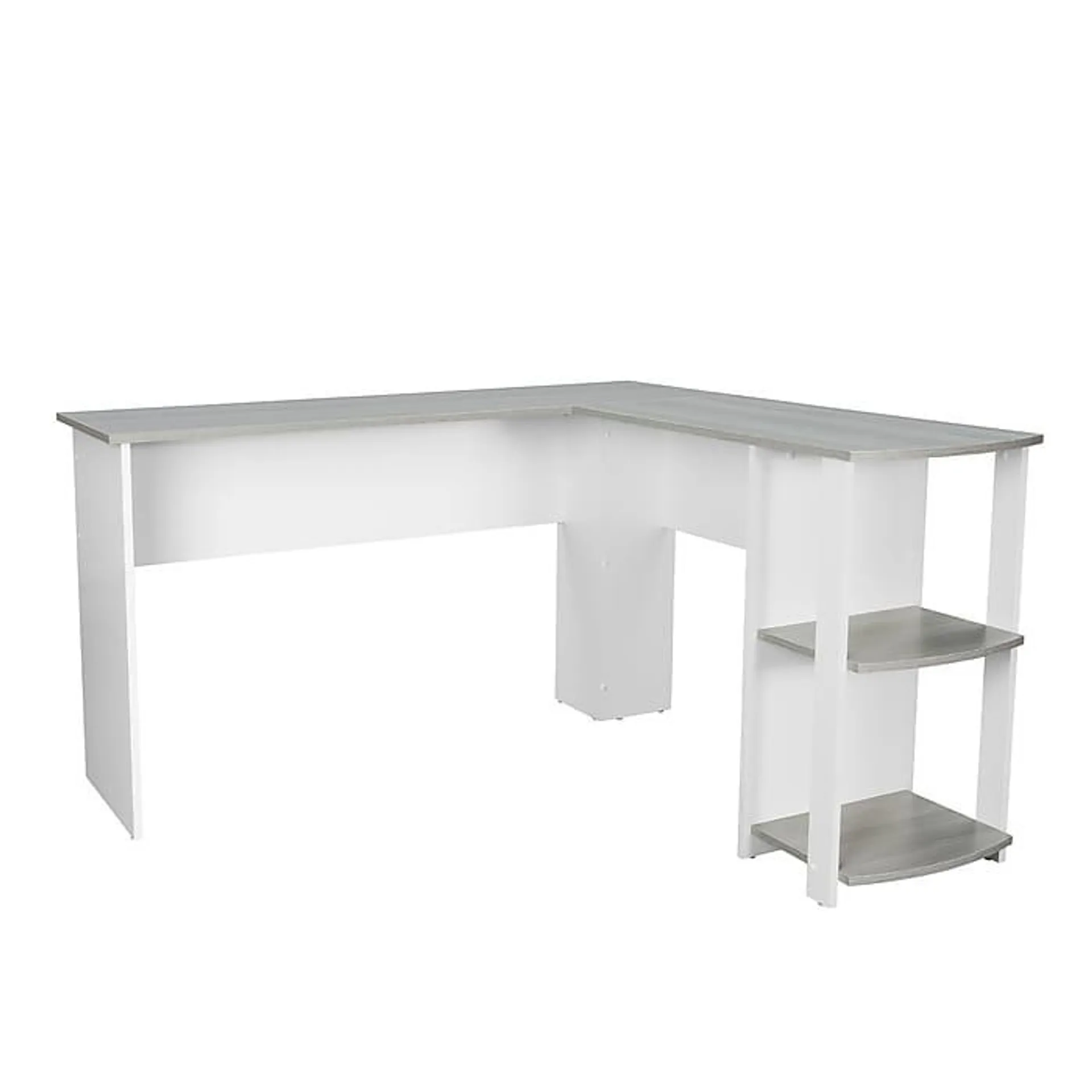 Techni Mobili 51" Mixed Materials L-Shaped Desk,