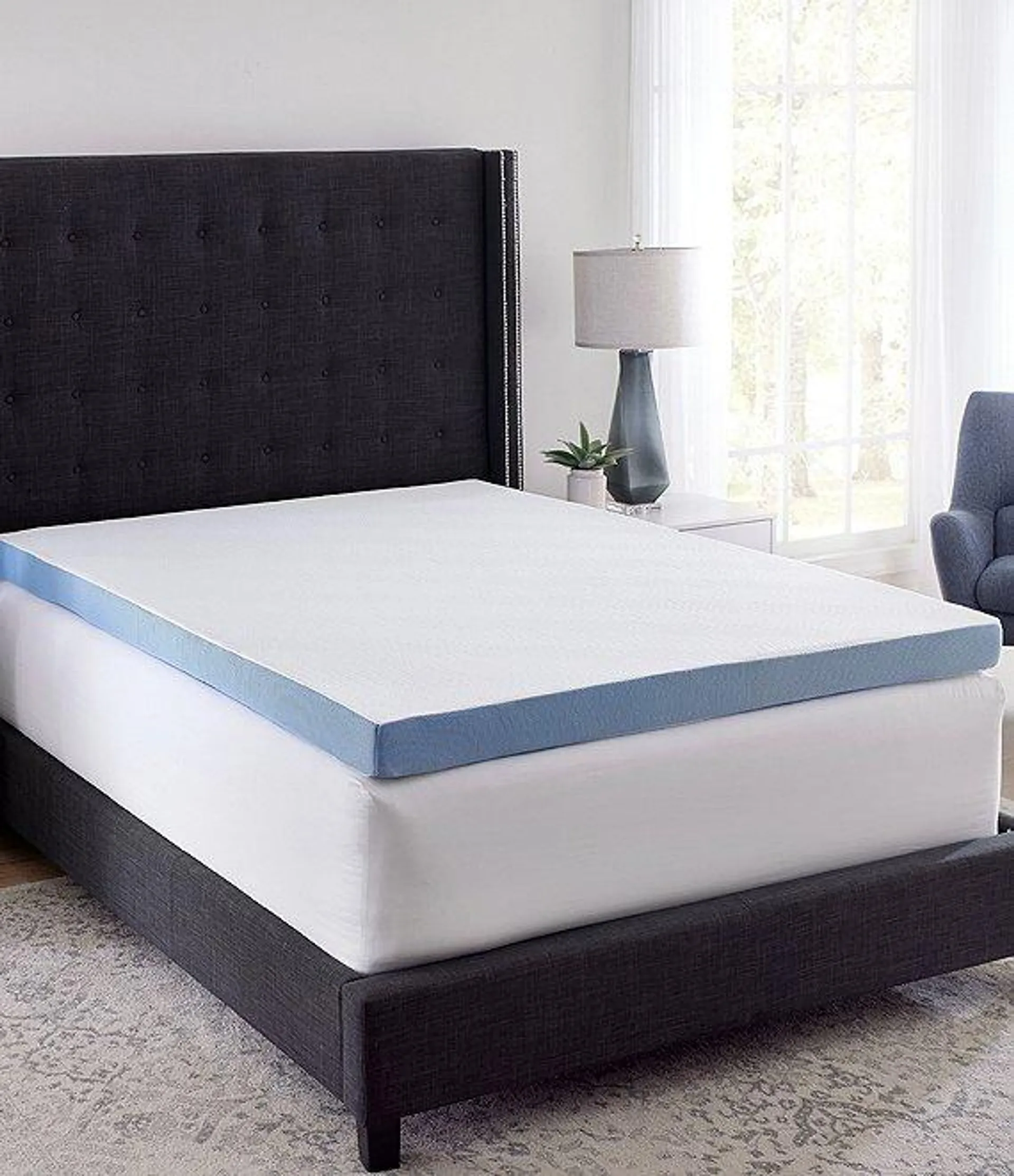 4-Inch Cooling Gel-Infused Memory Foam Mattress Bed Topper