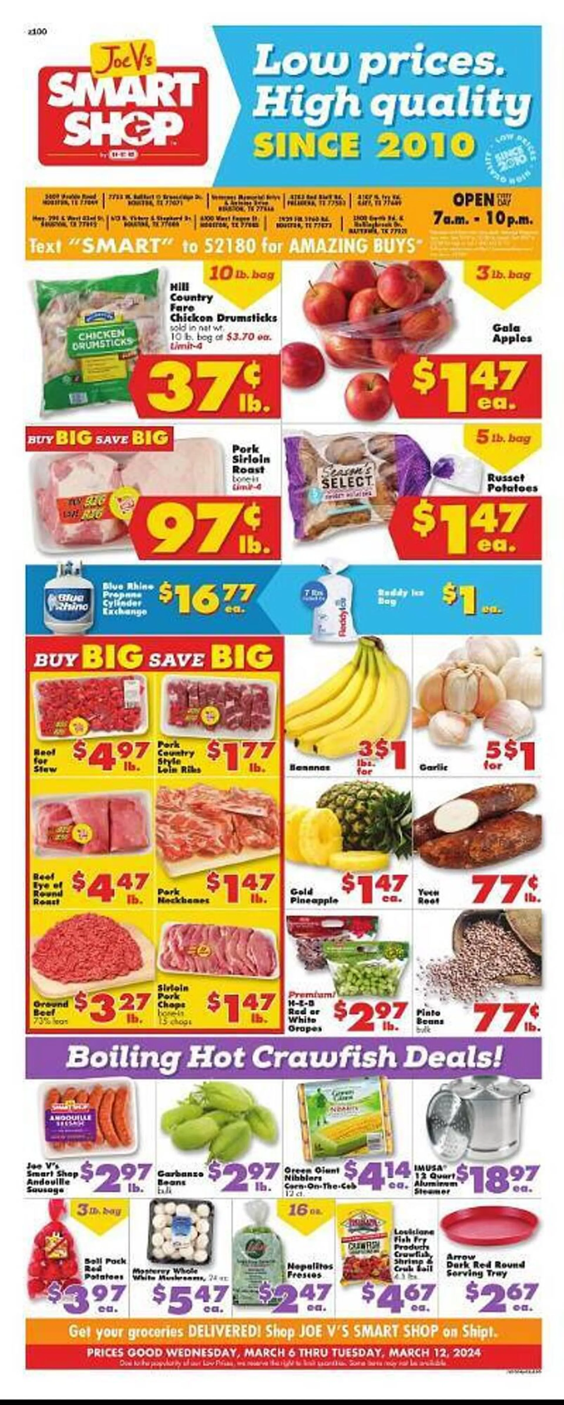 Weekly ad Joe V's Smart Shop Weekly Ad from March 6 to March 12 2024 - Page 1