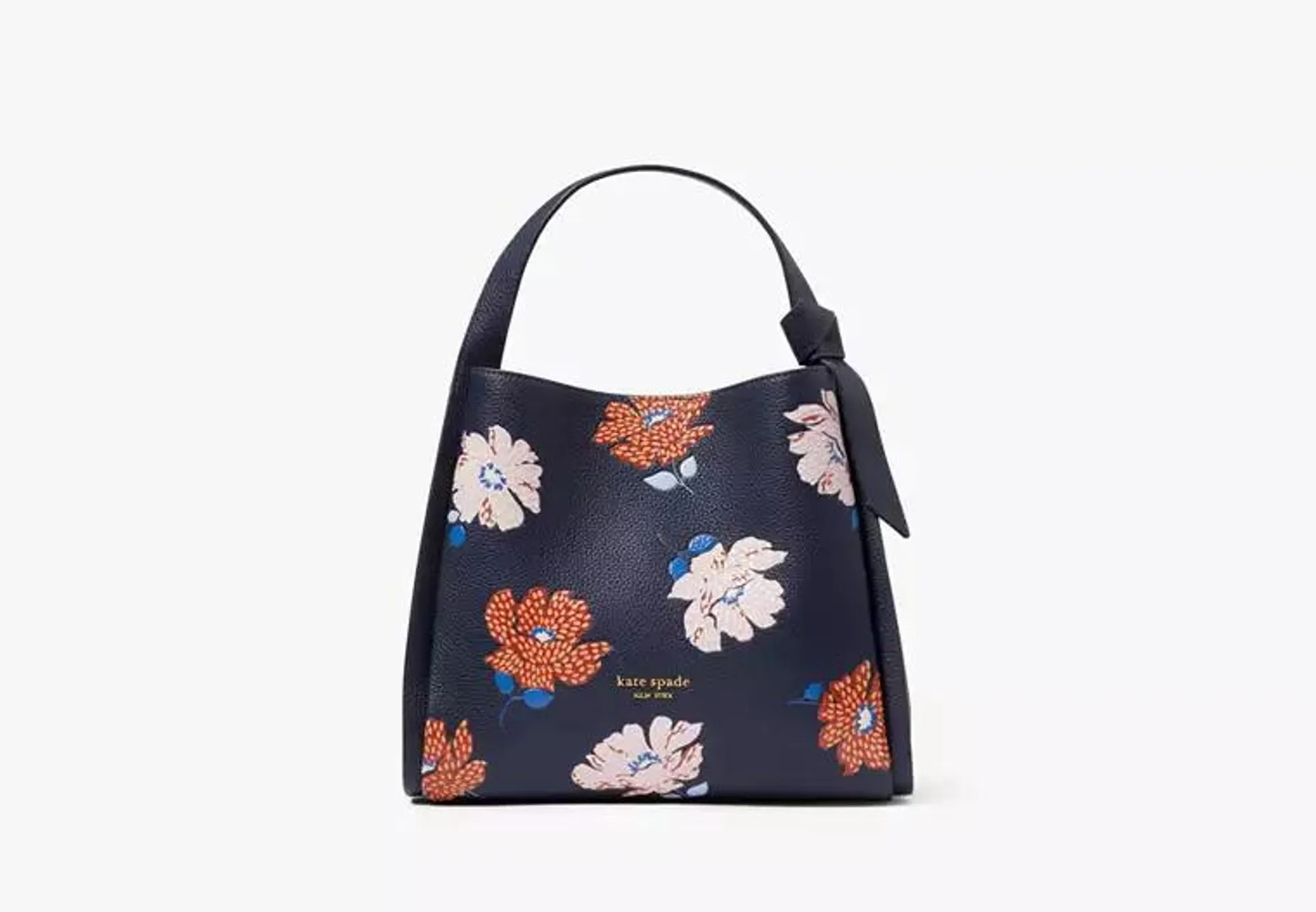 Knott Dotty Floral Embossed Medium Crossbody Tote