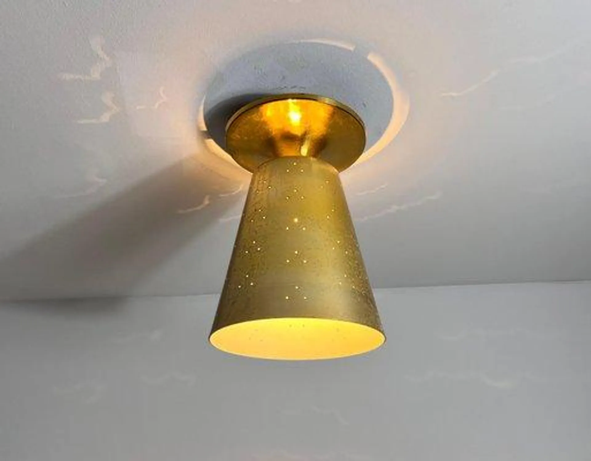 Mid-Century Brass Sputnik Ceiling Lamp, Italy, 1960s