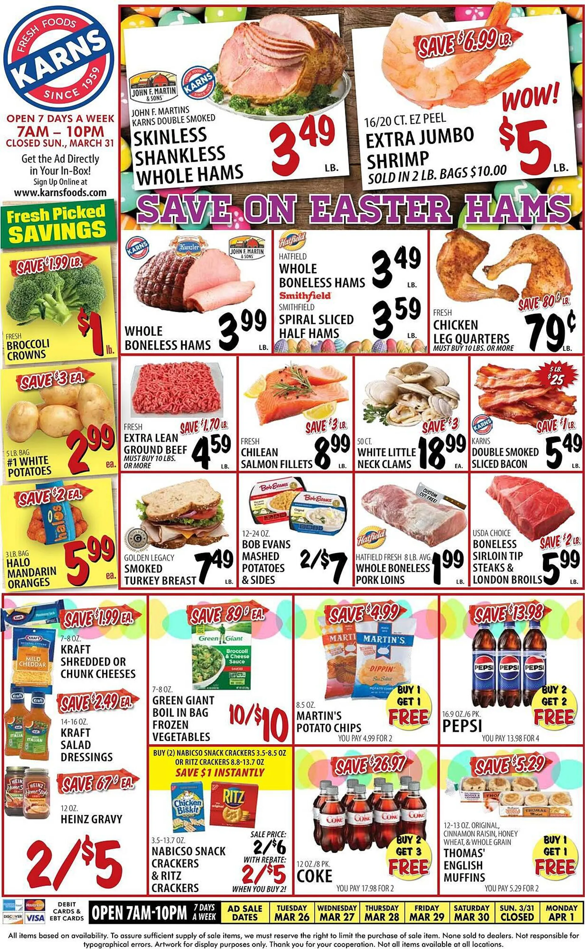 Weekly ad Karns Weekly Ad from March 26 to April 1 2024 - Page 1