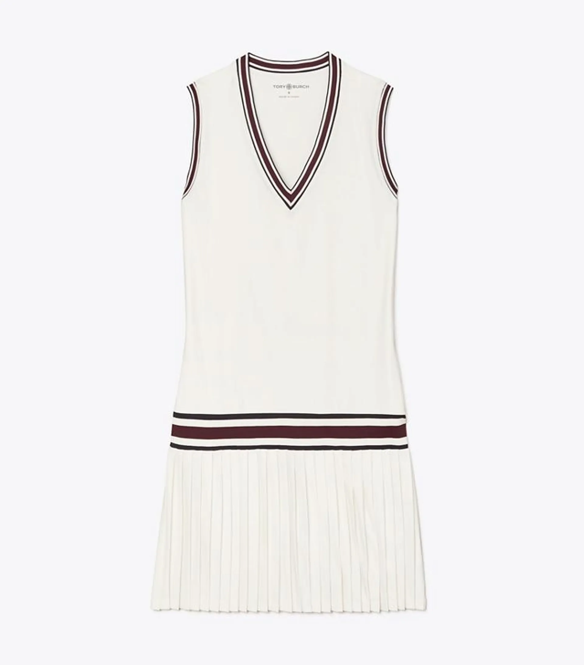 PERFORMANCE JERSEY V-NECK TENNIS DRESS